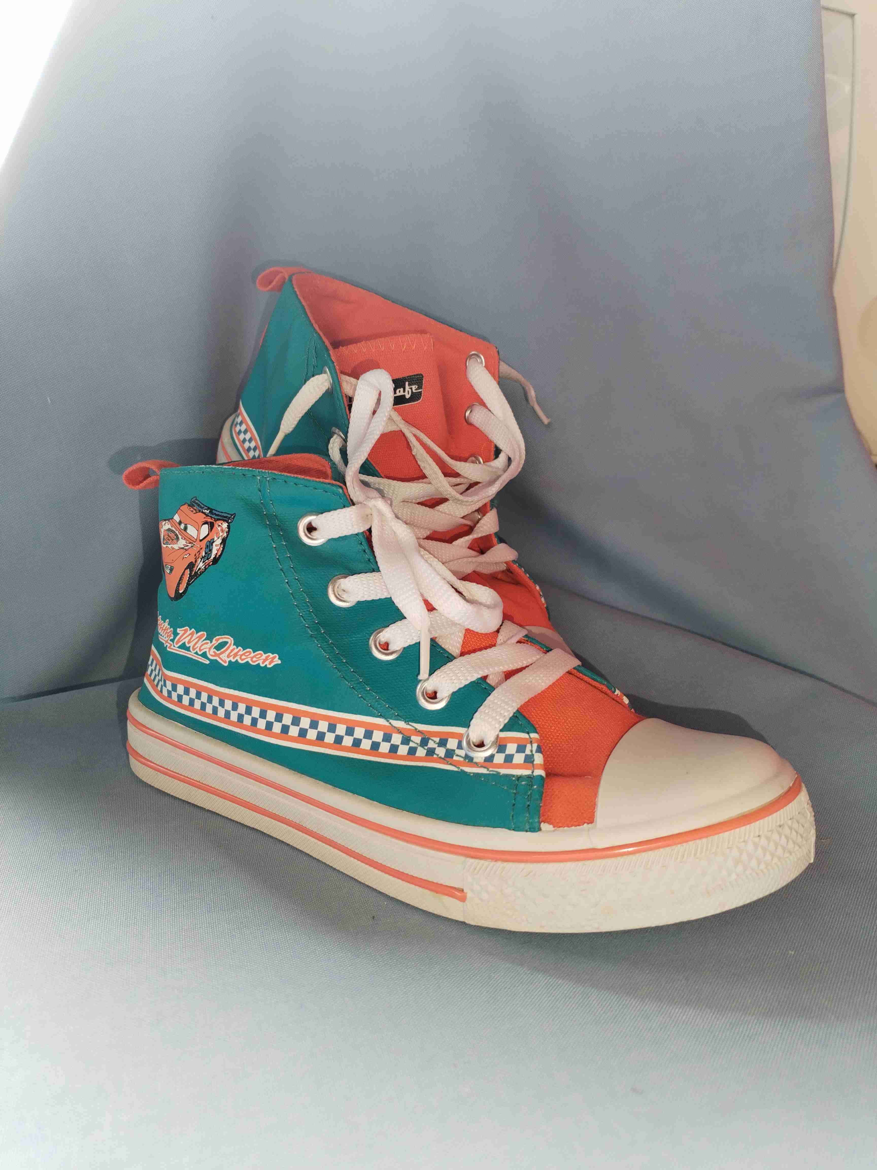 Zapatillas altas turquesa y naranjas - miniatura 5