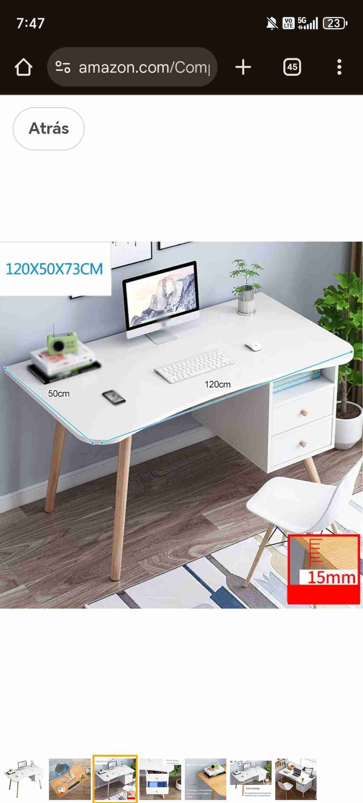 Escritorio moderno blanco