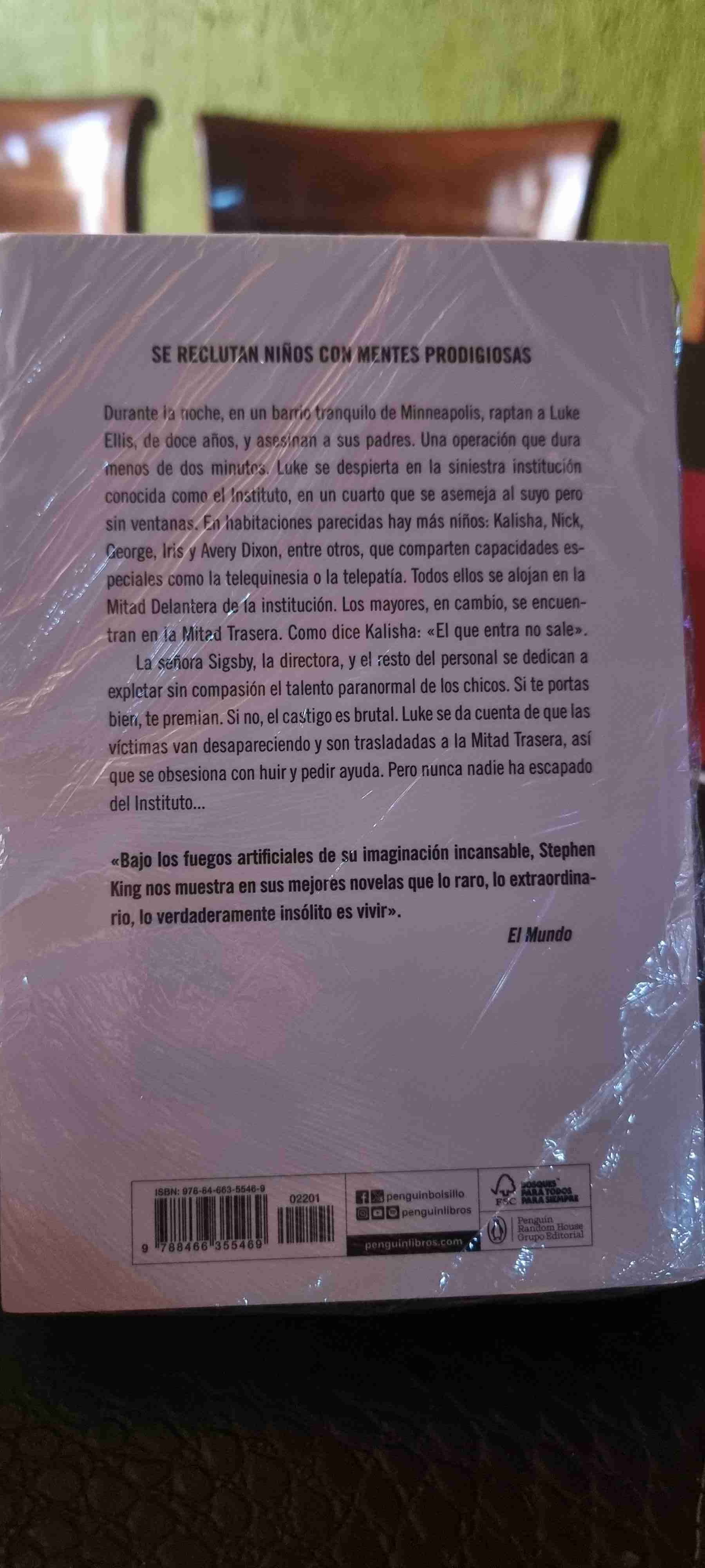 Libro 'El Instituto' Stephen King - miniatura 3