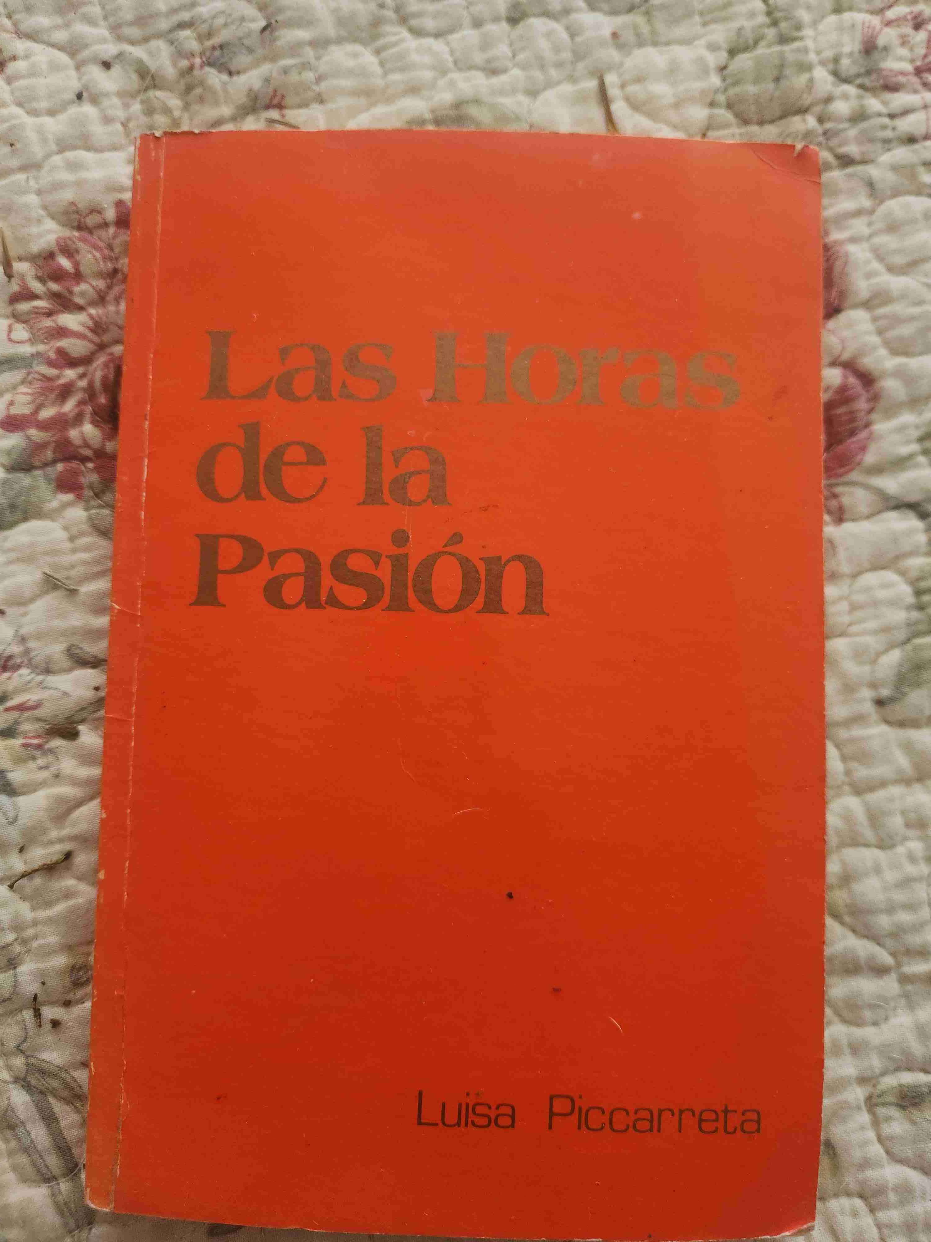 Libro Las Horas de la Pasión
