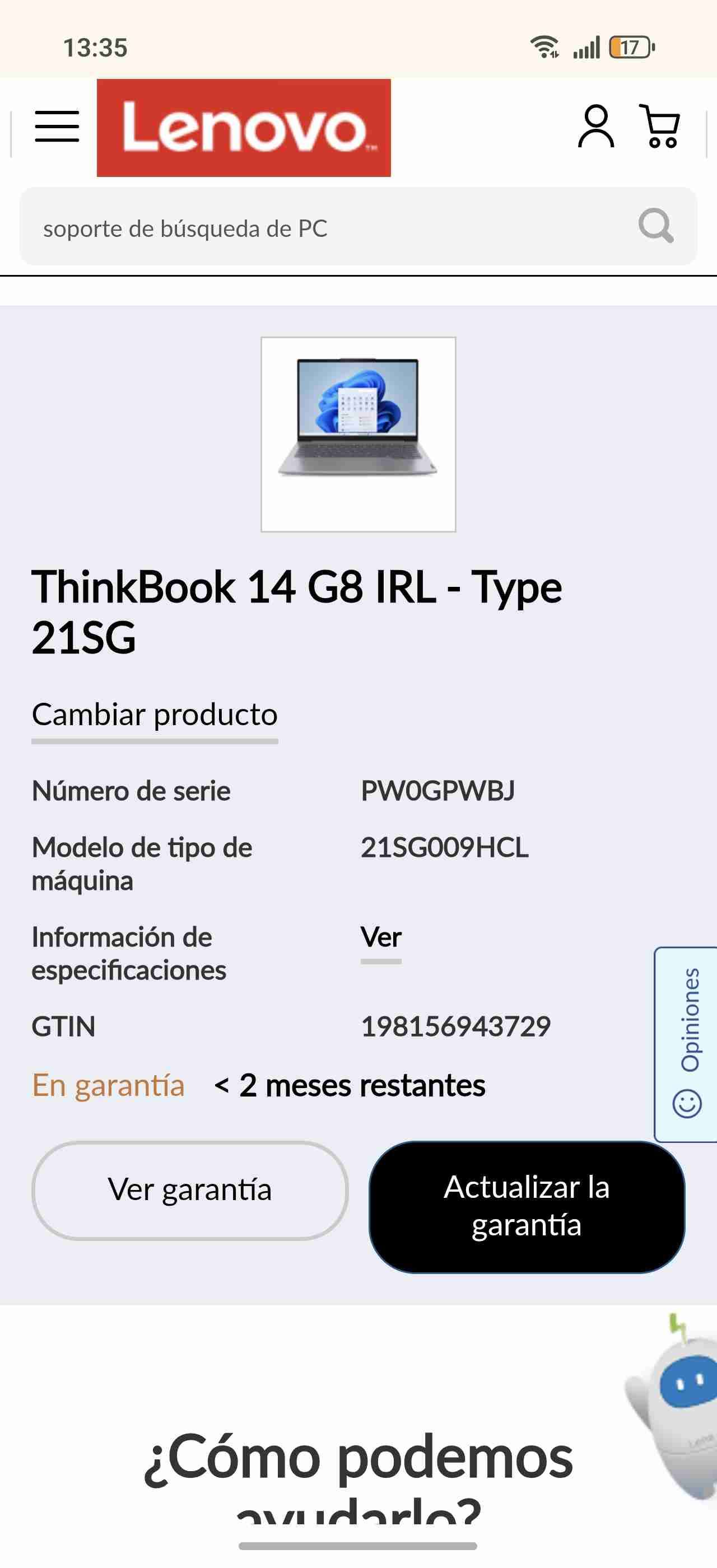 ThinkBook Lenovo 14" Core i5 - miniatura 4
