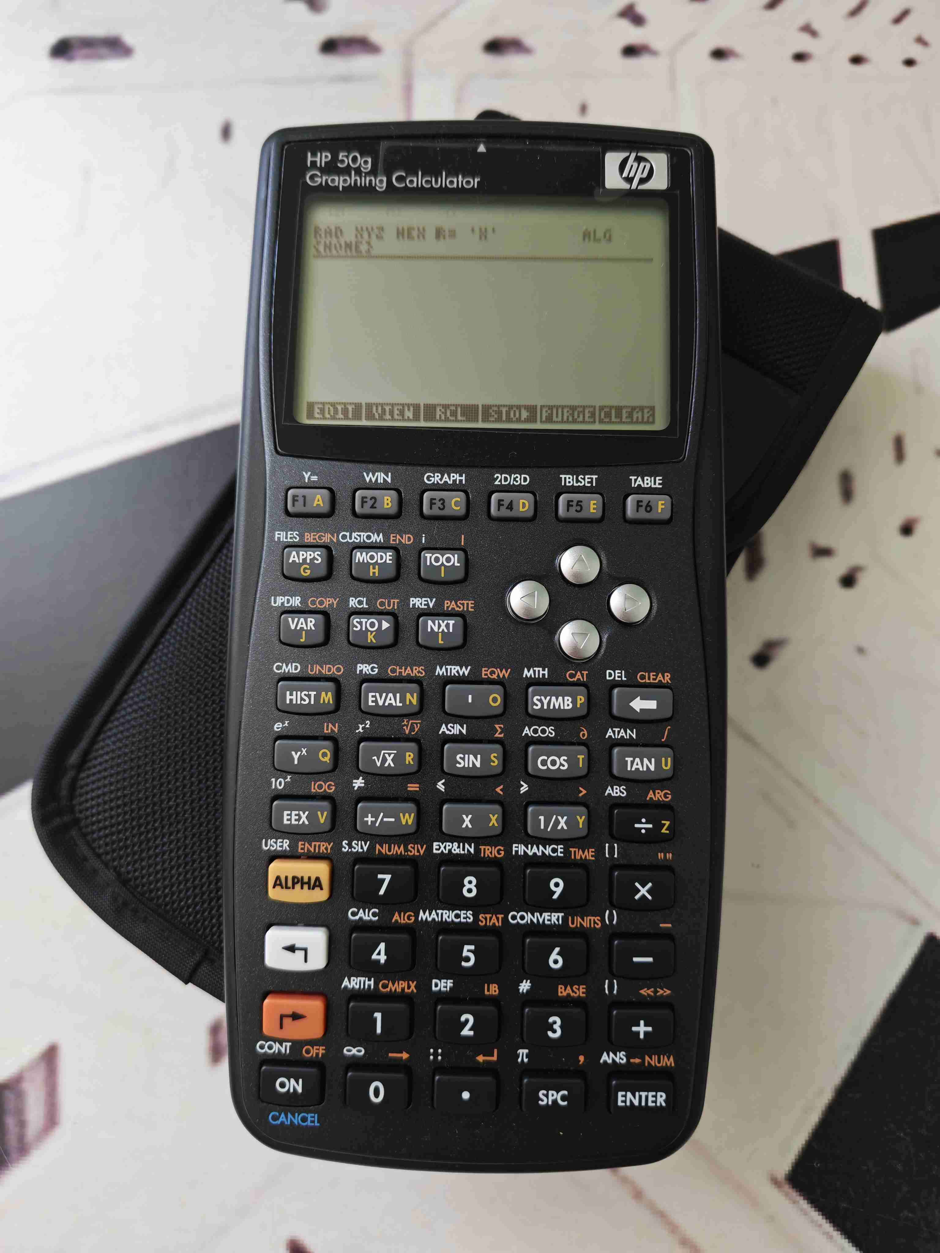 Calculadora gráfica HP 50g negra
