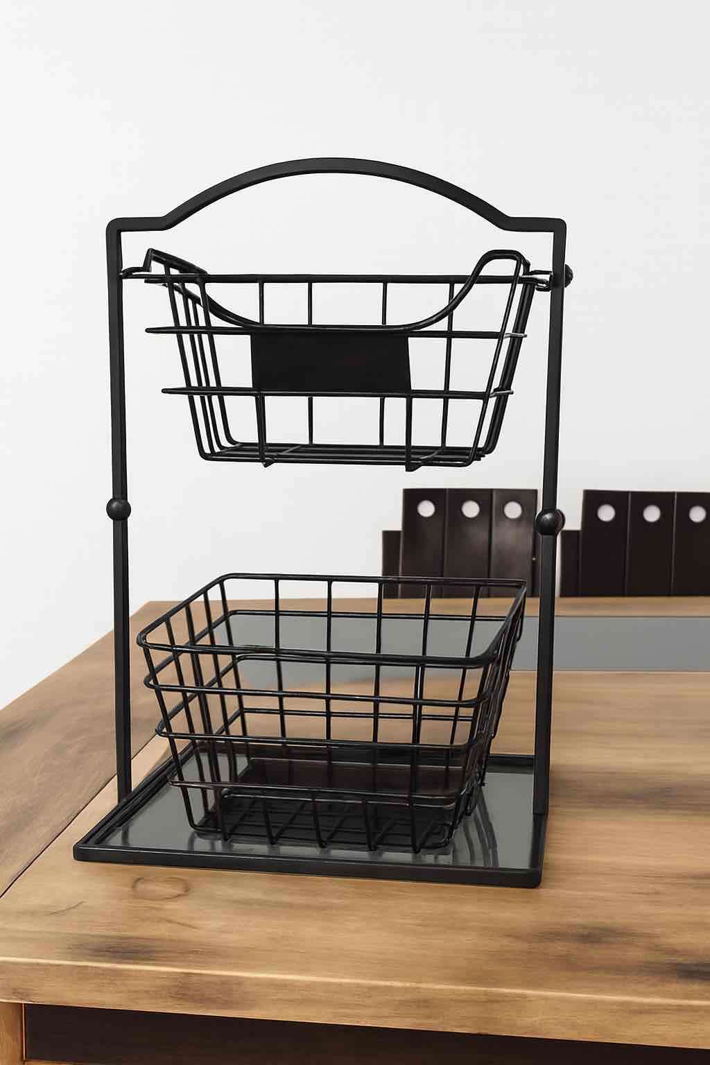 Canasto doble negro - miniatura 2