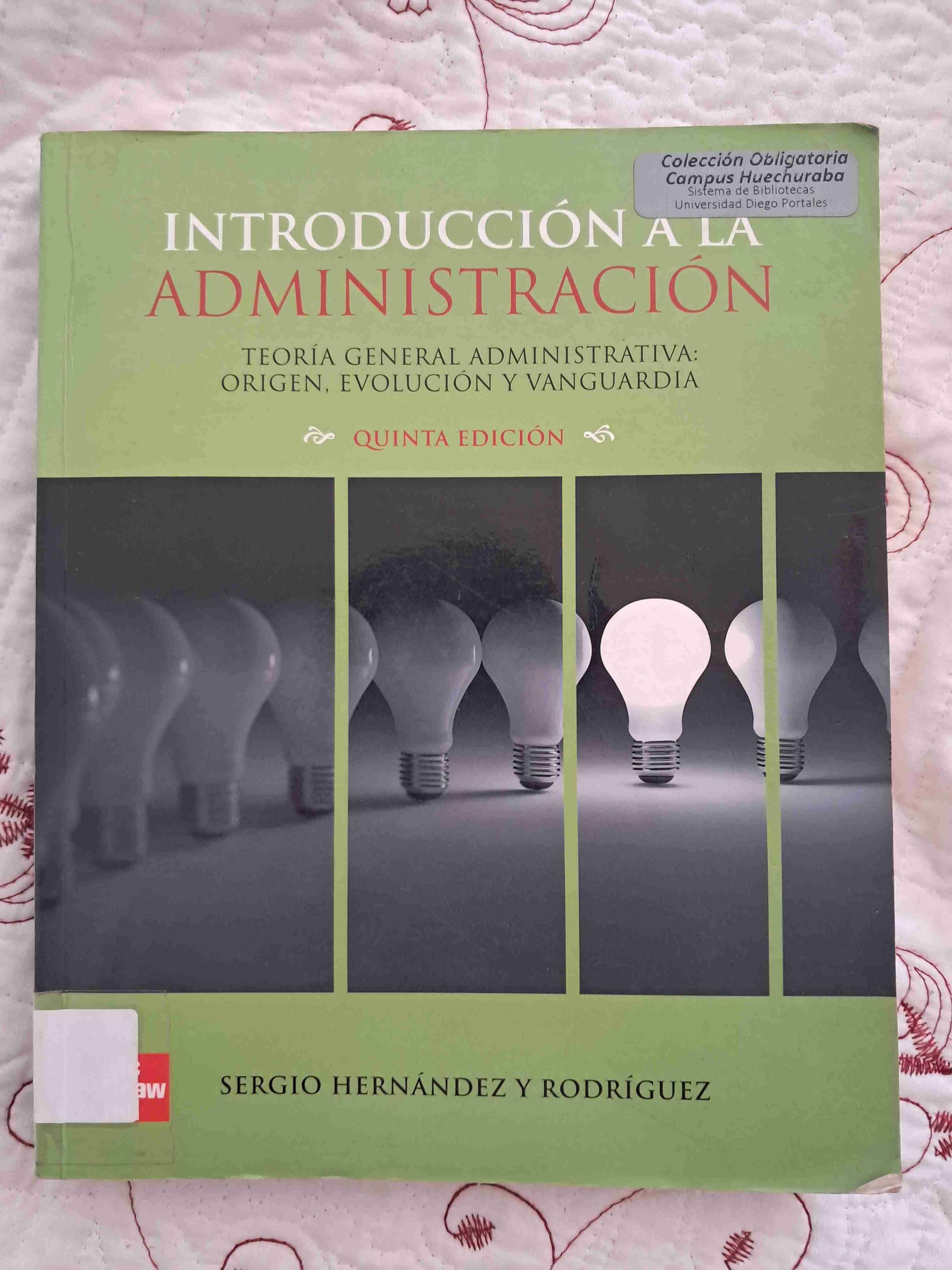 Libro Introducción a la Administración