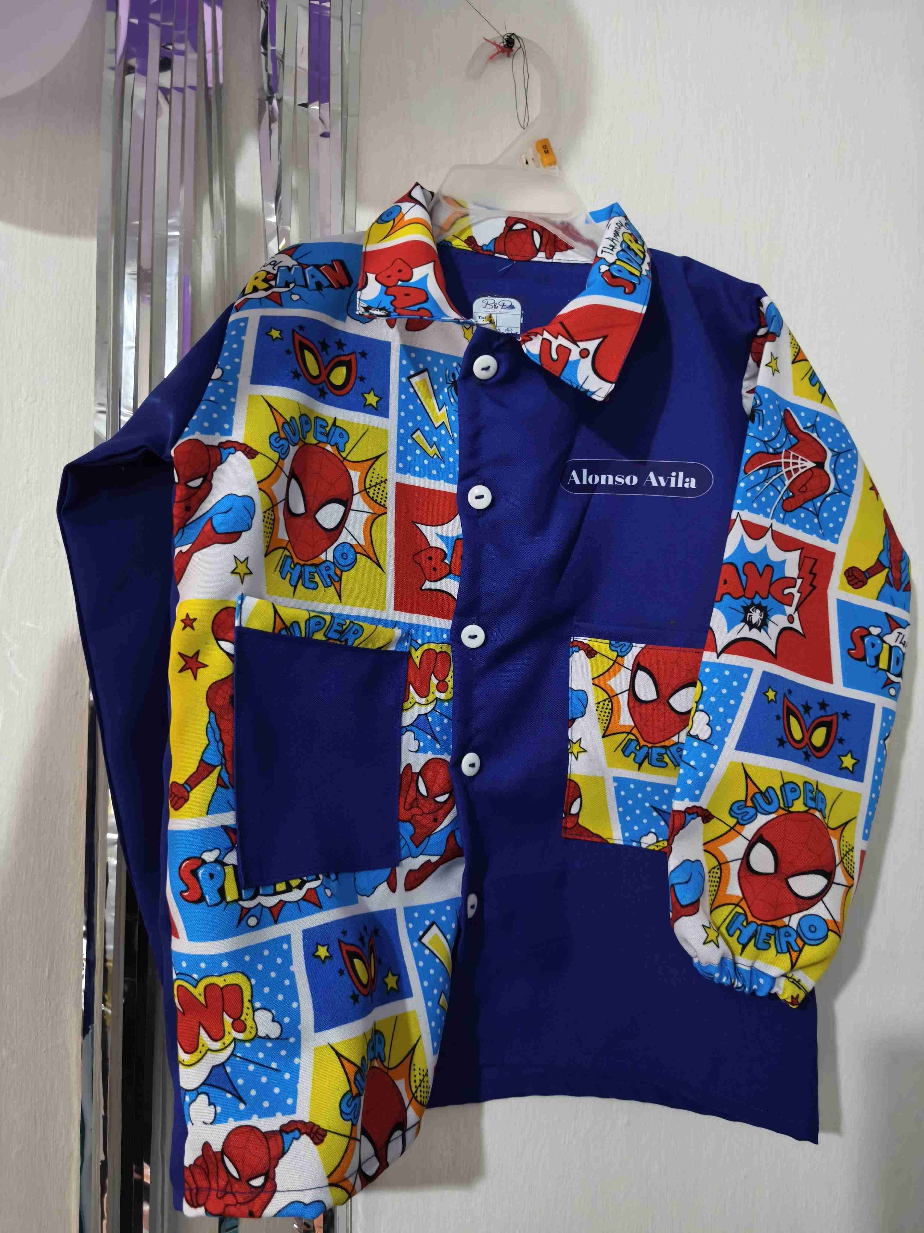 Delantal infantil estampado azul - miniatura 3