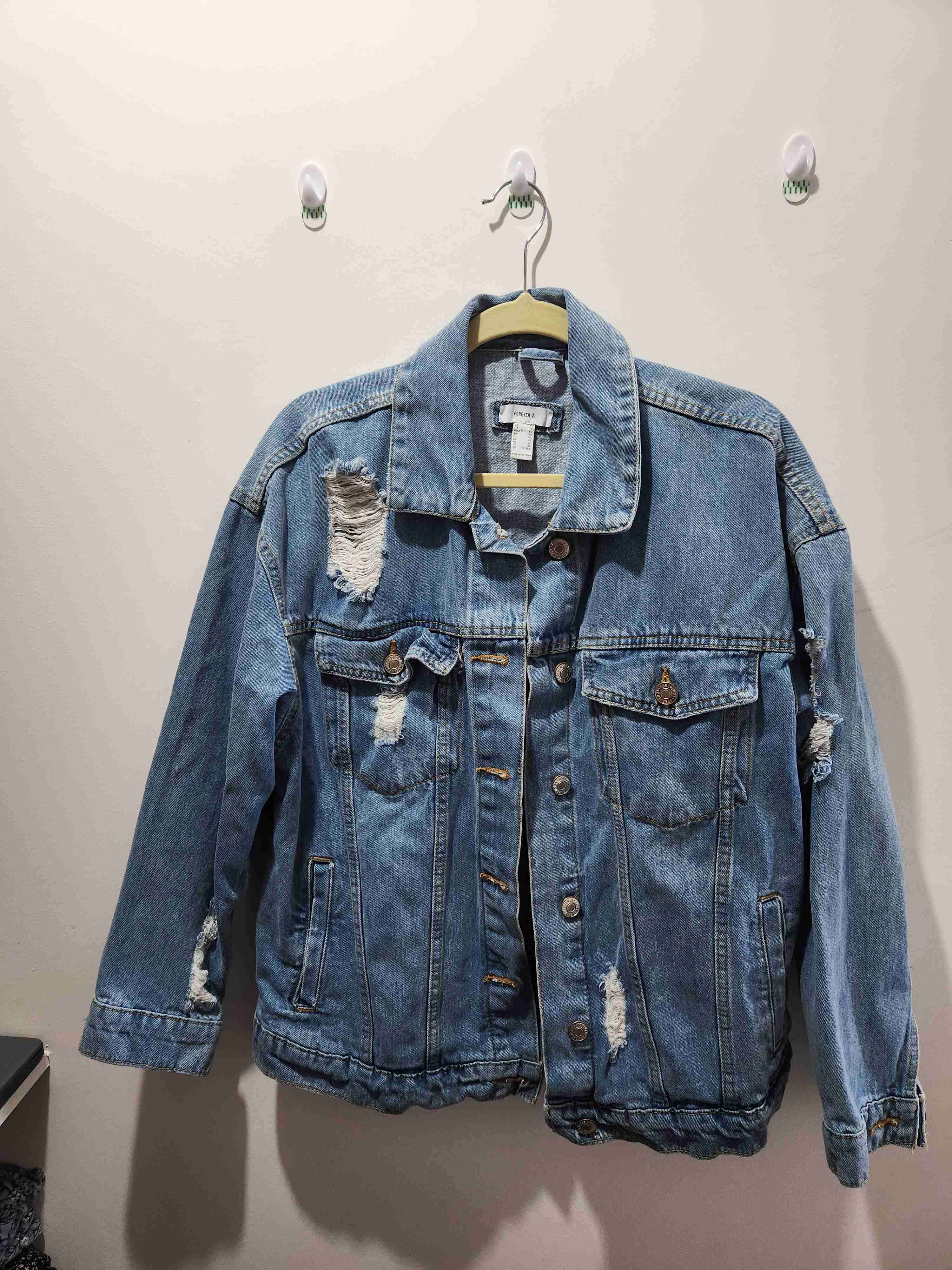 Chaqueta de mezclilla dama Forever21 talla XL