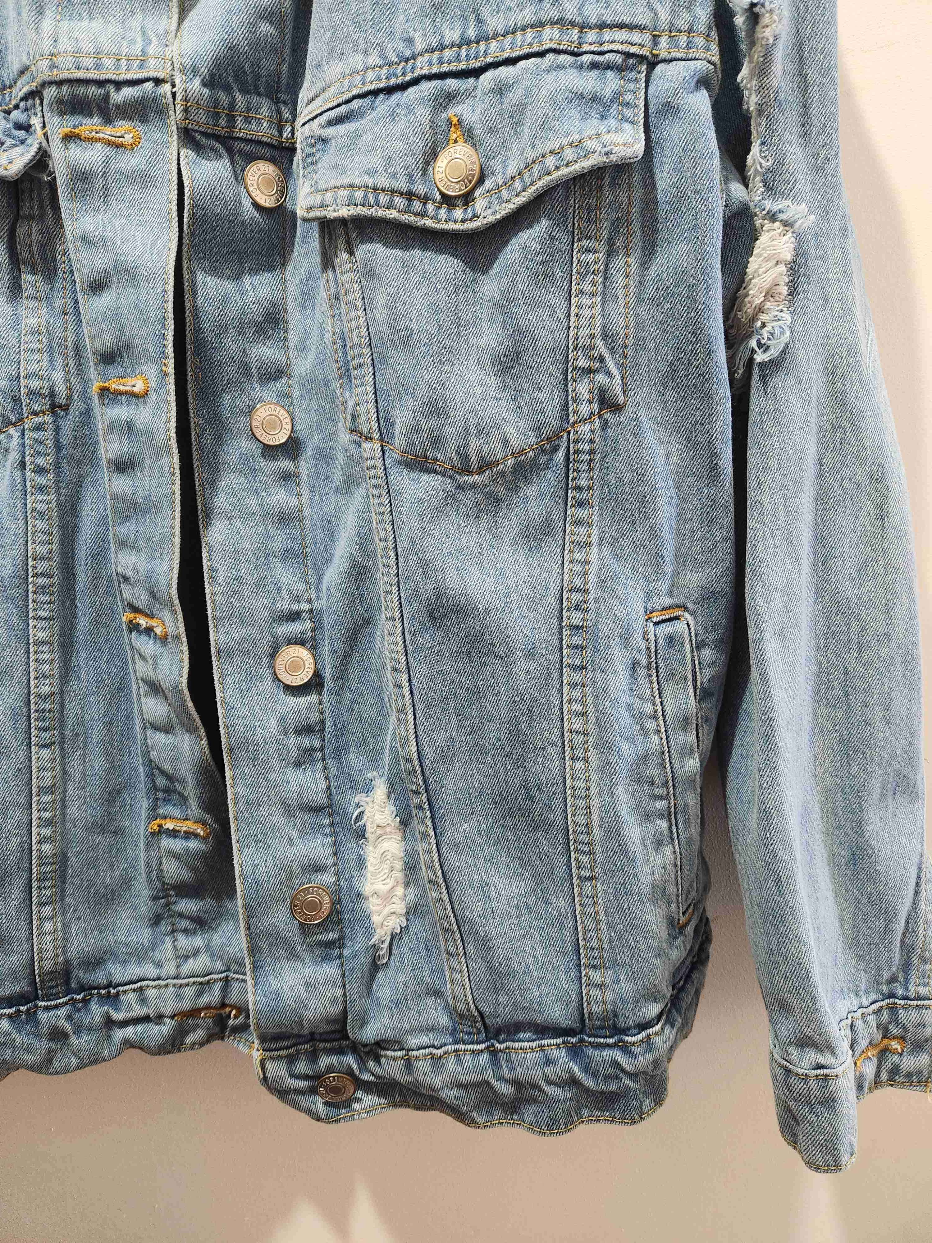 Chaqueta de mezclilla dama Forever21 talla XL - miniatura 4