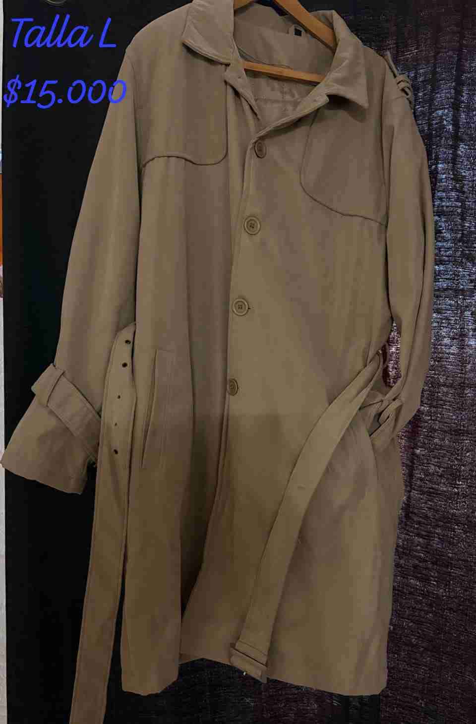 Abrigo beige talla L