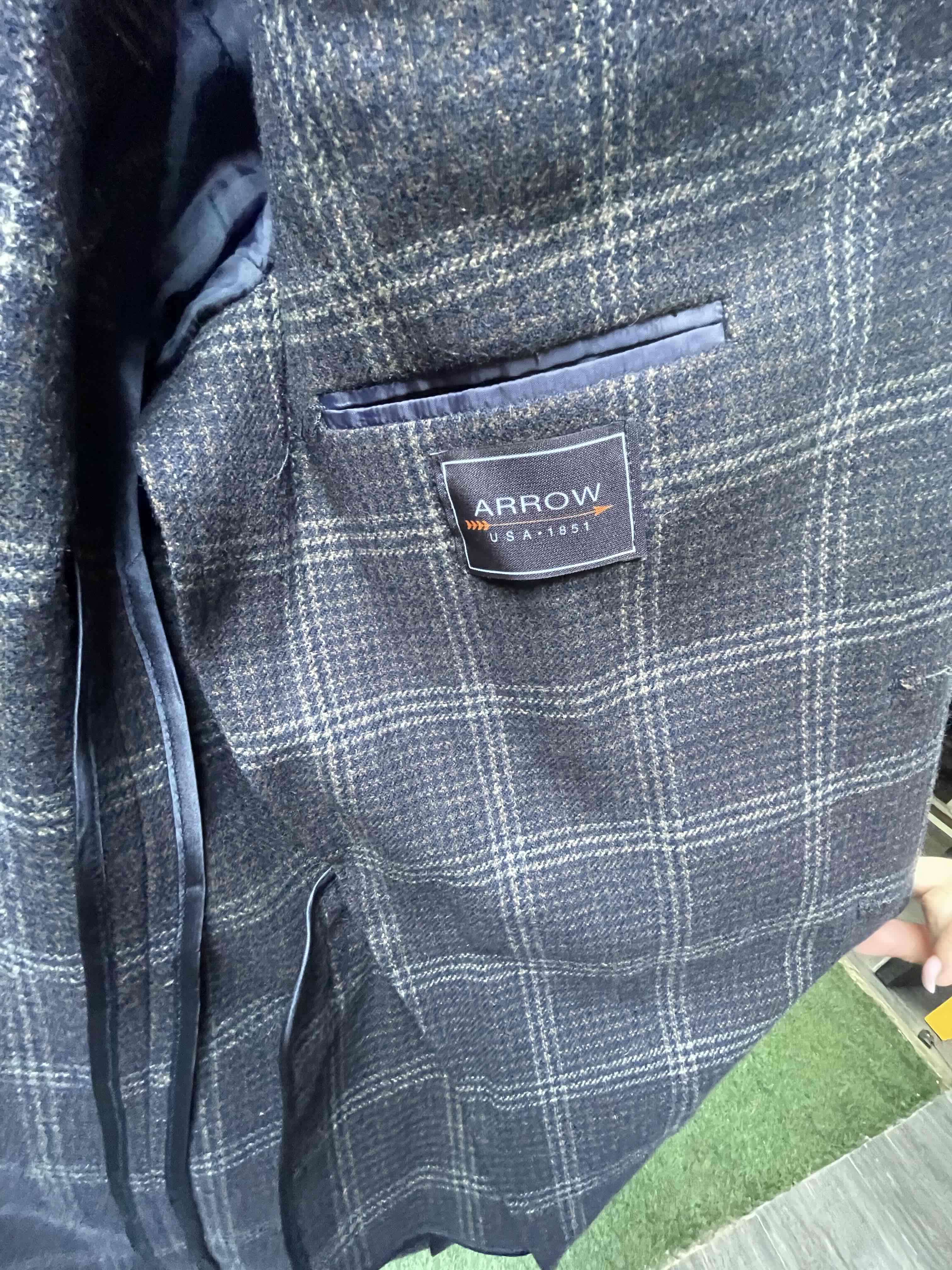 Blazer a cuadros estilo casual - miniatura 3