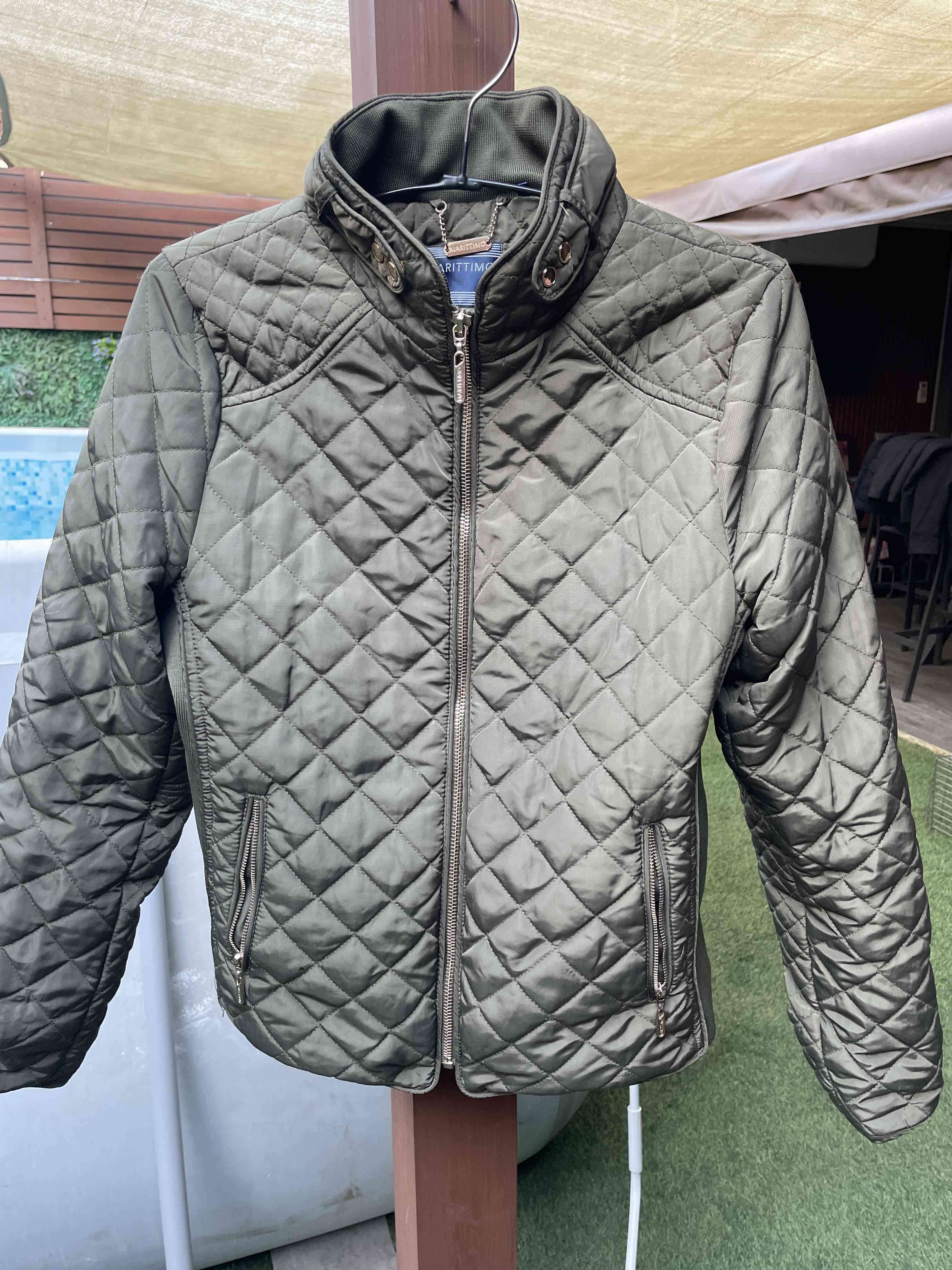 Chaqueta acolchada verde