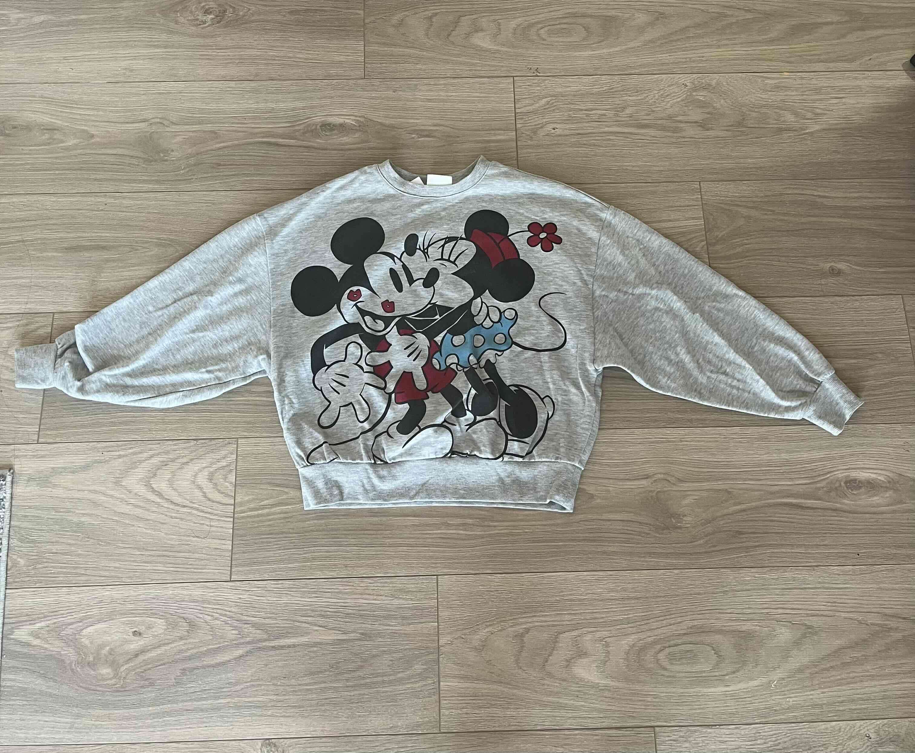 Polerón gris de Mickey y Minnie