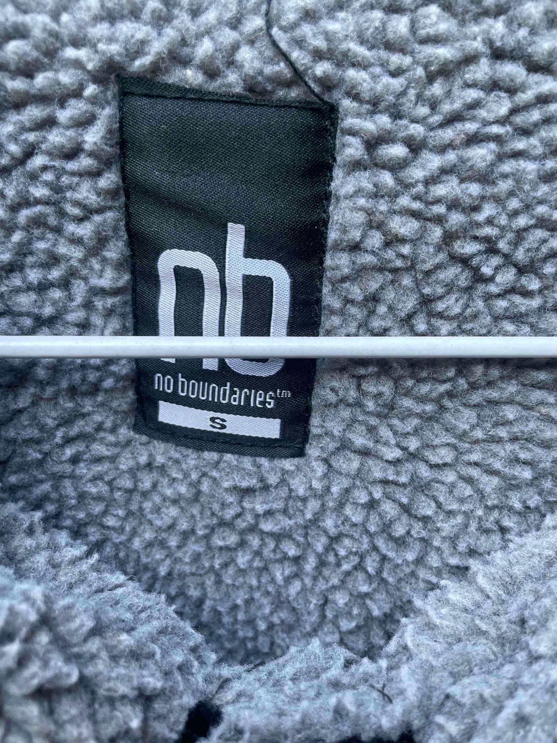 Chaqueta gris con cuello de borrego - miniatura 3