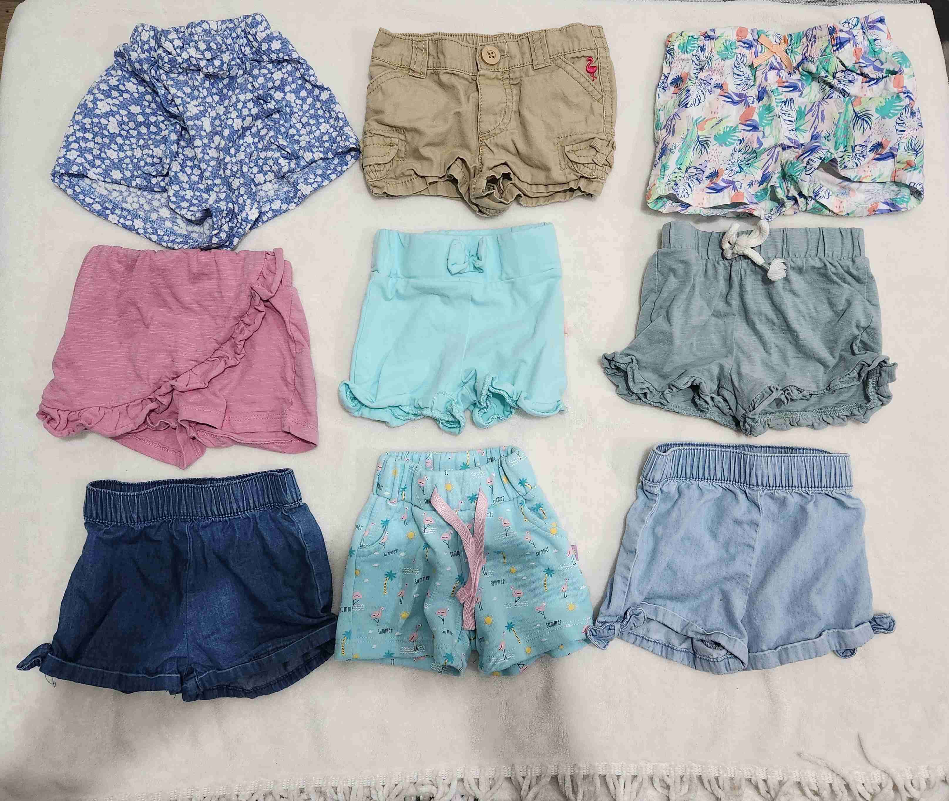 Lote de shorts 9 meses
