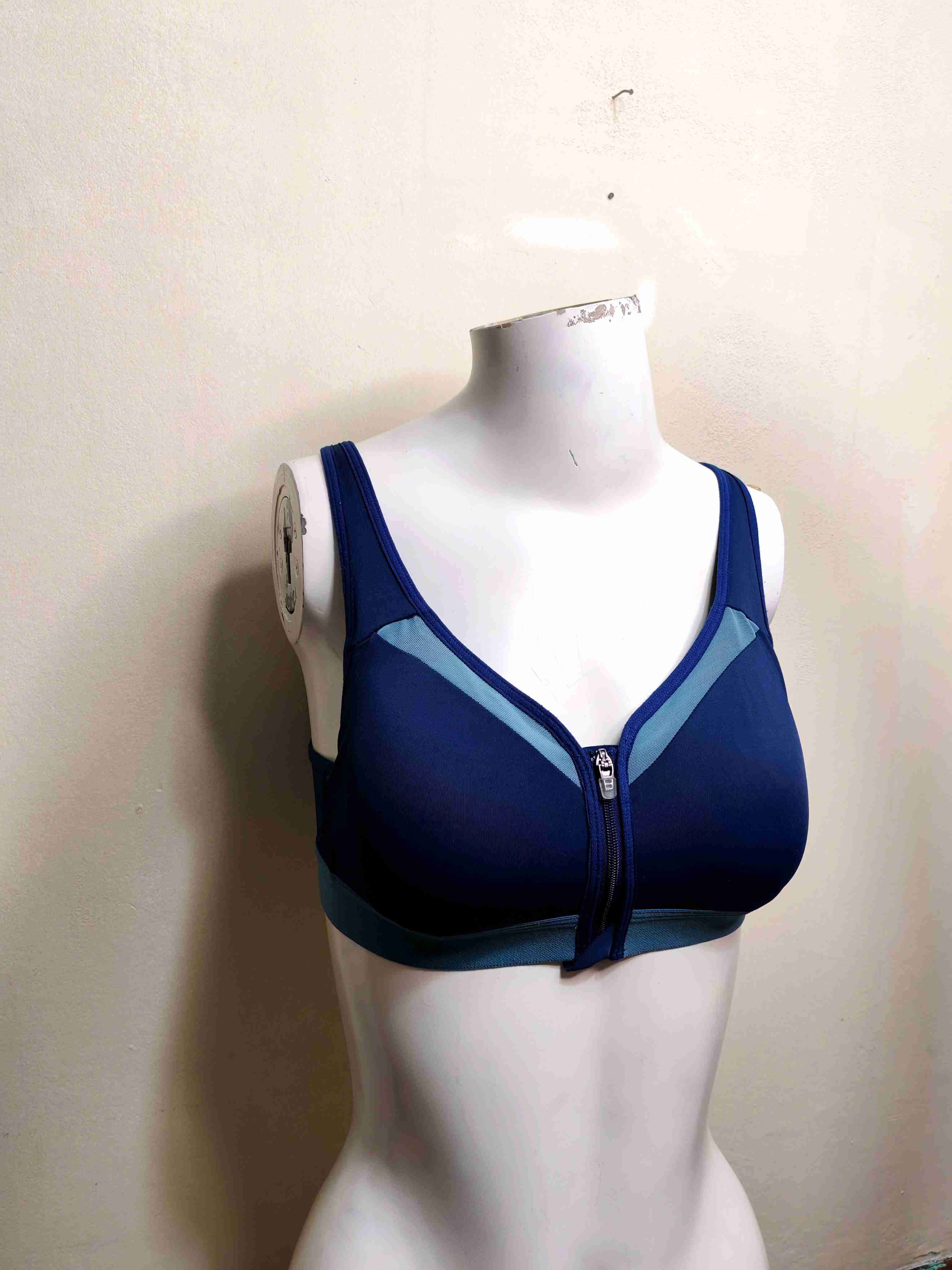 Champion Sostén deportivo azul con cierre - miniatura 2