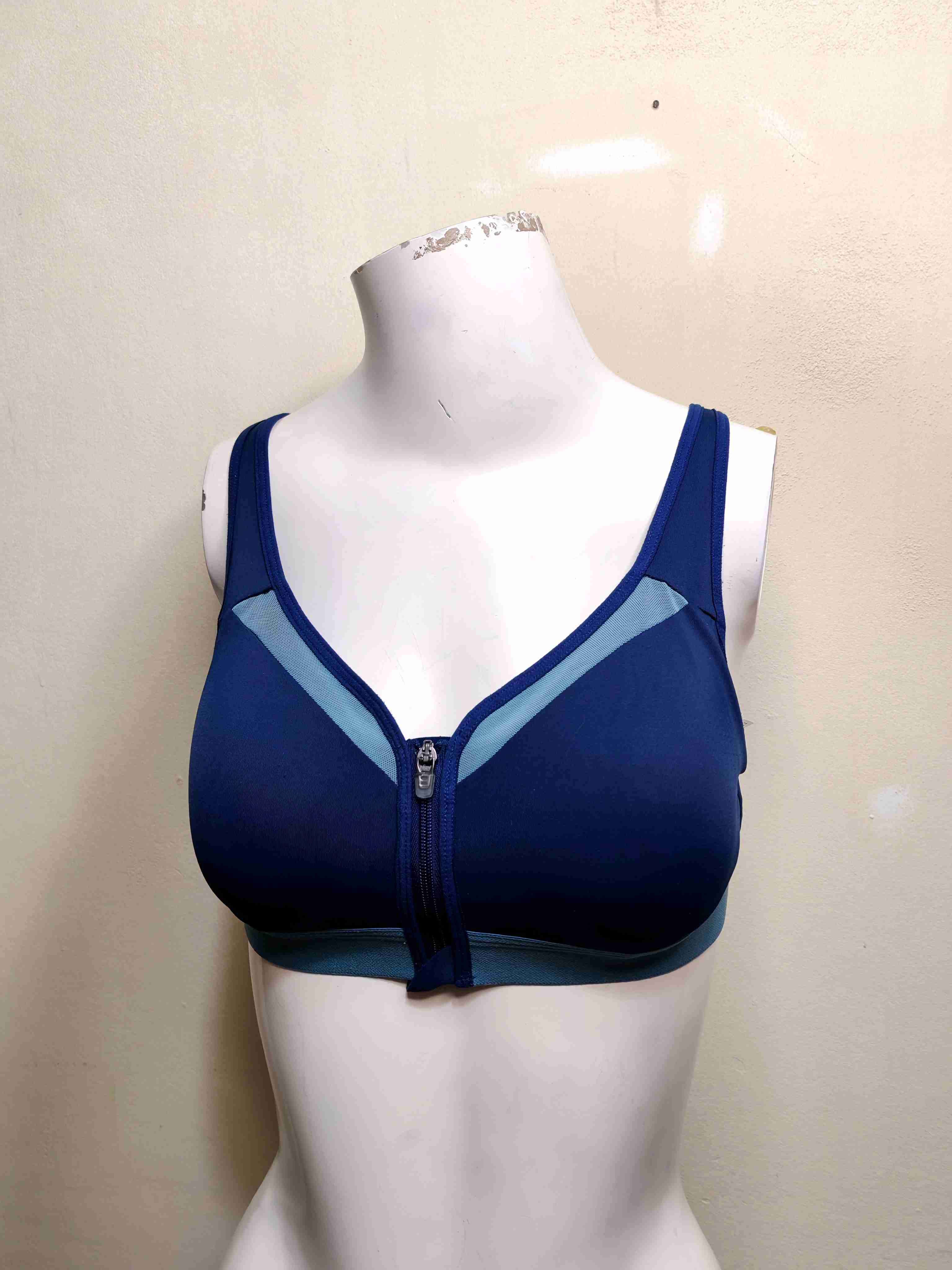 Champion Sostén deportivo azul con cierre - miniatura 3