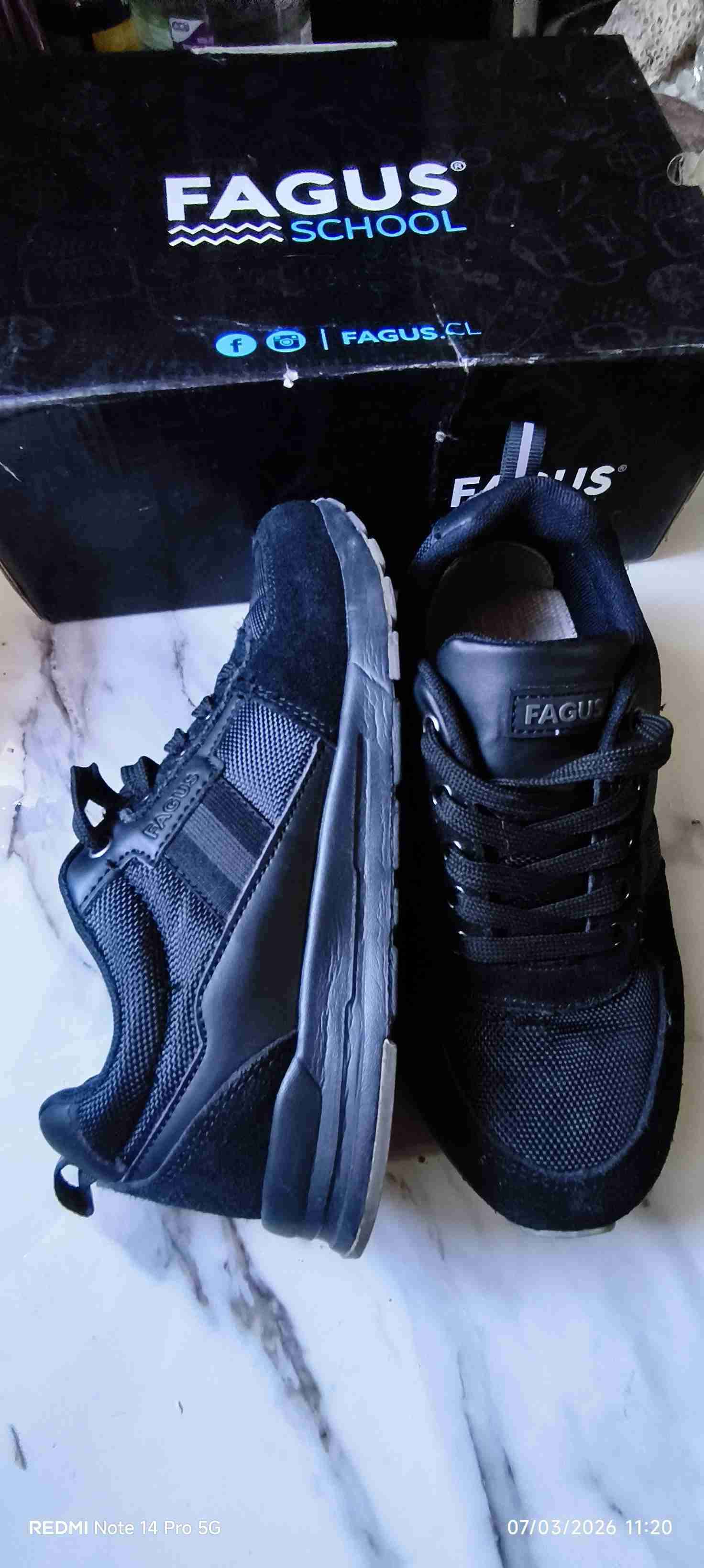 Zapatillas negras Fagus School - miniatura 3