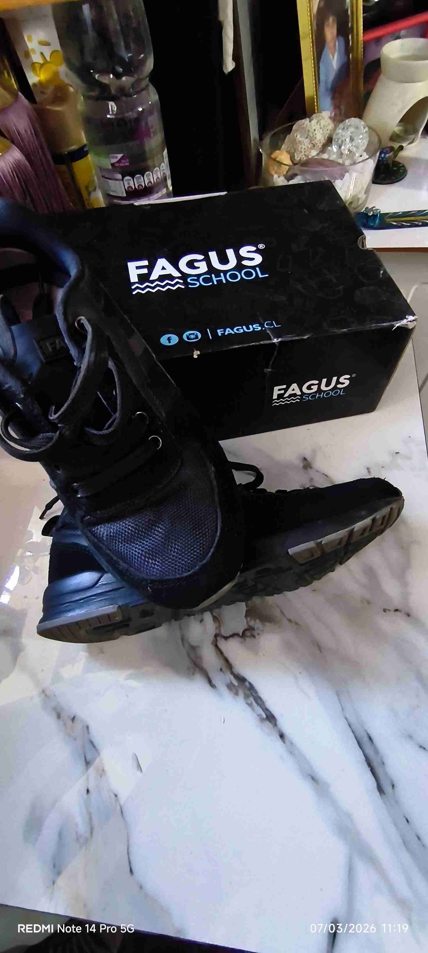 Zapatillas negras Fagus School - miniatura 4