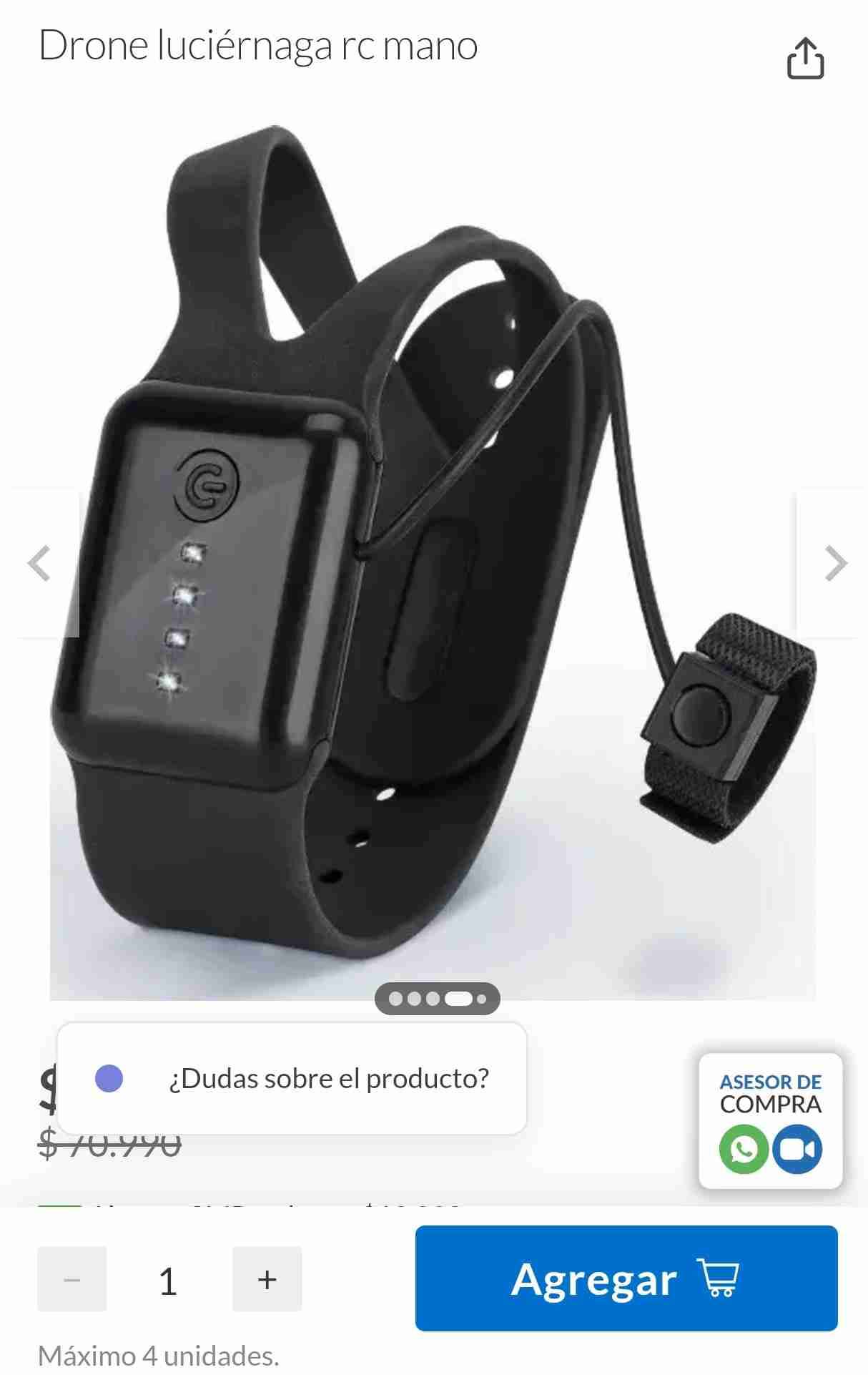 Drone lúminico modelo luciérnaga - miniatura 3