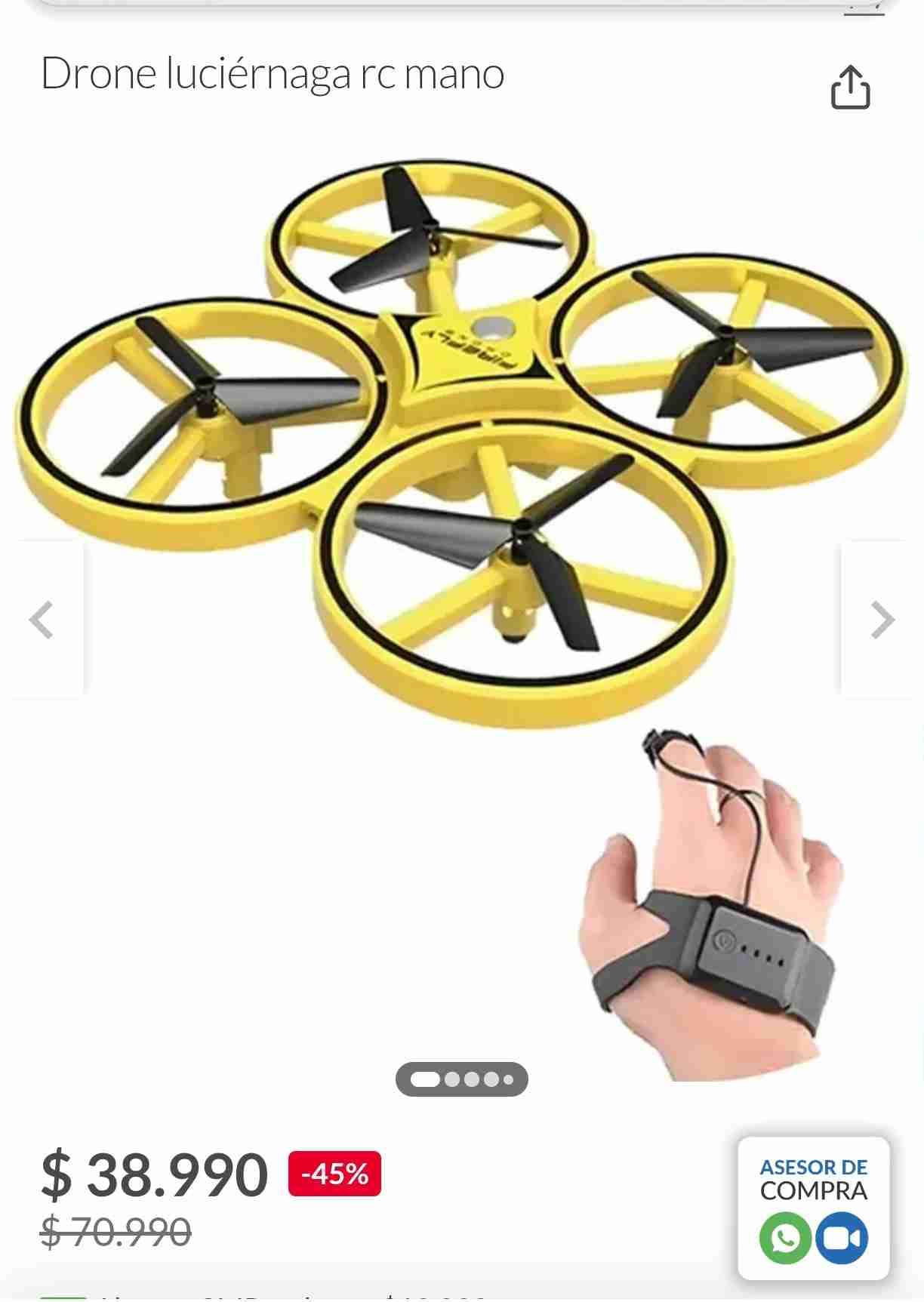 Drone lúminico modelo luciérnaga - miniatura 4