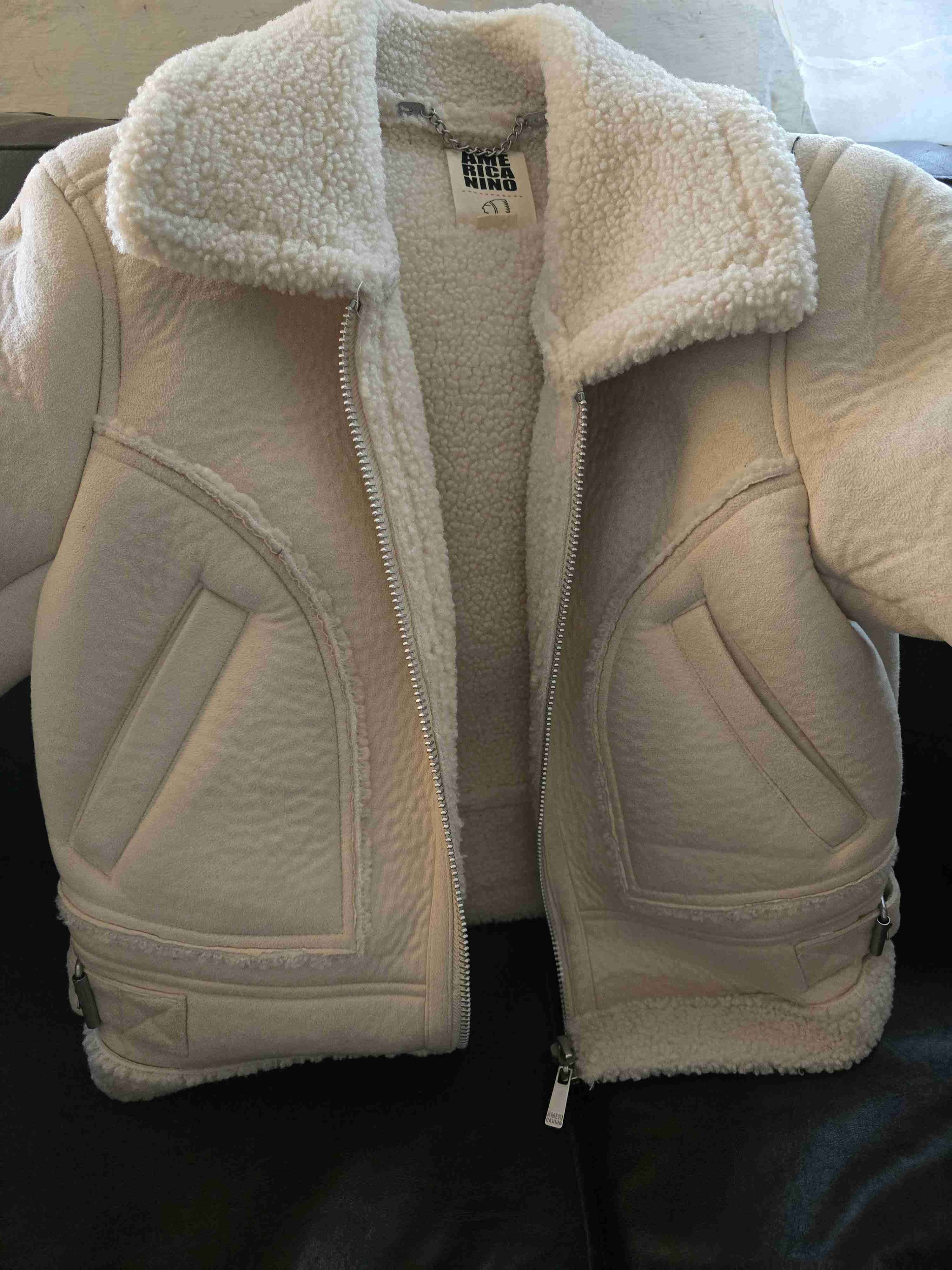 Chaqueta Americanino tipo gamuda beige - miniatura 3