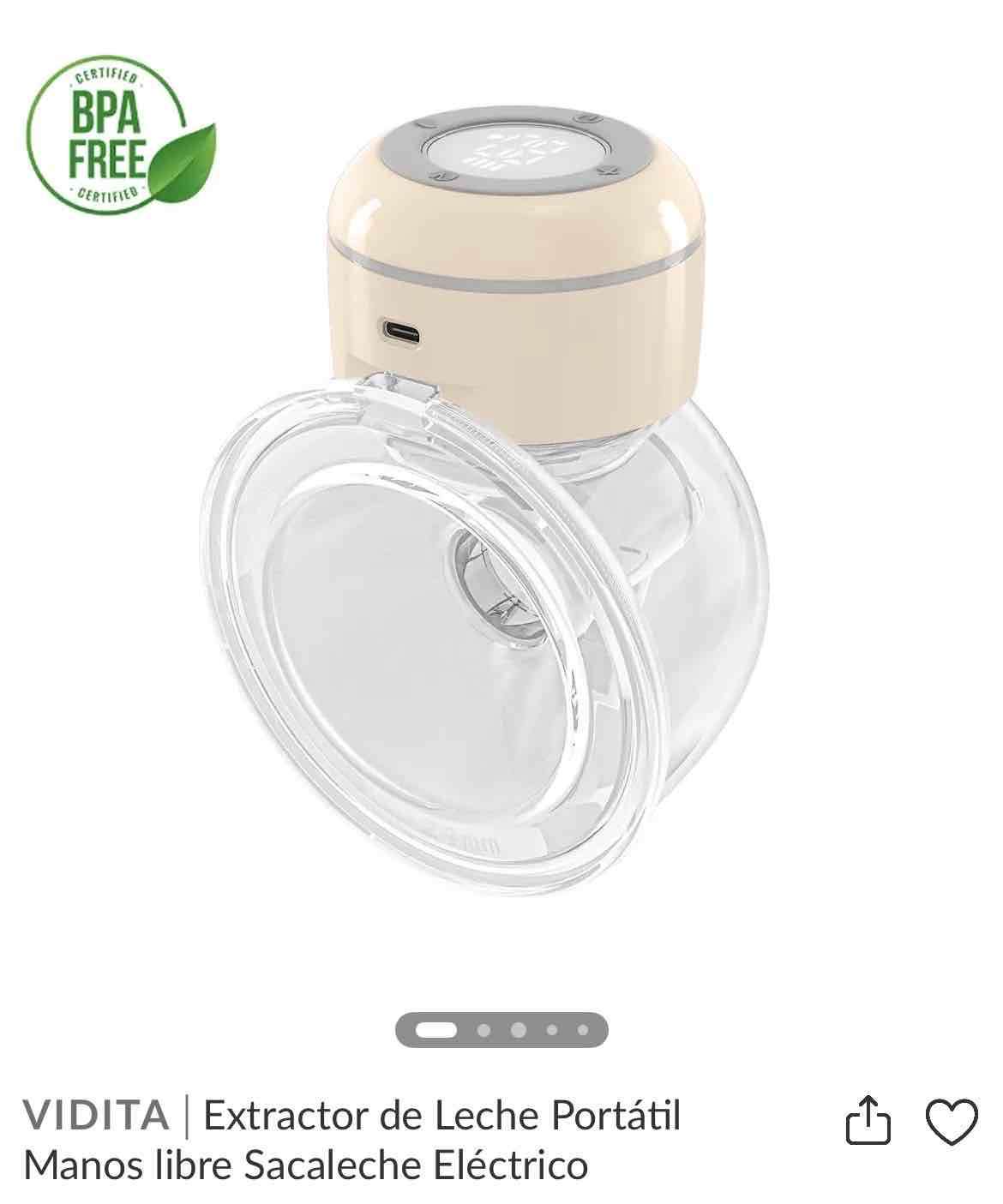Extractor de leche portátil eléctrico