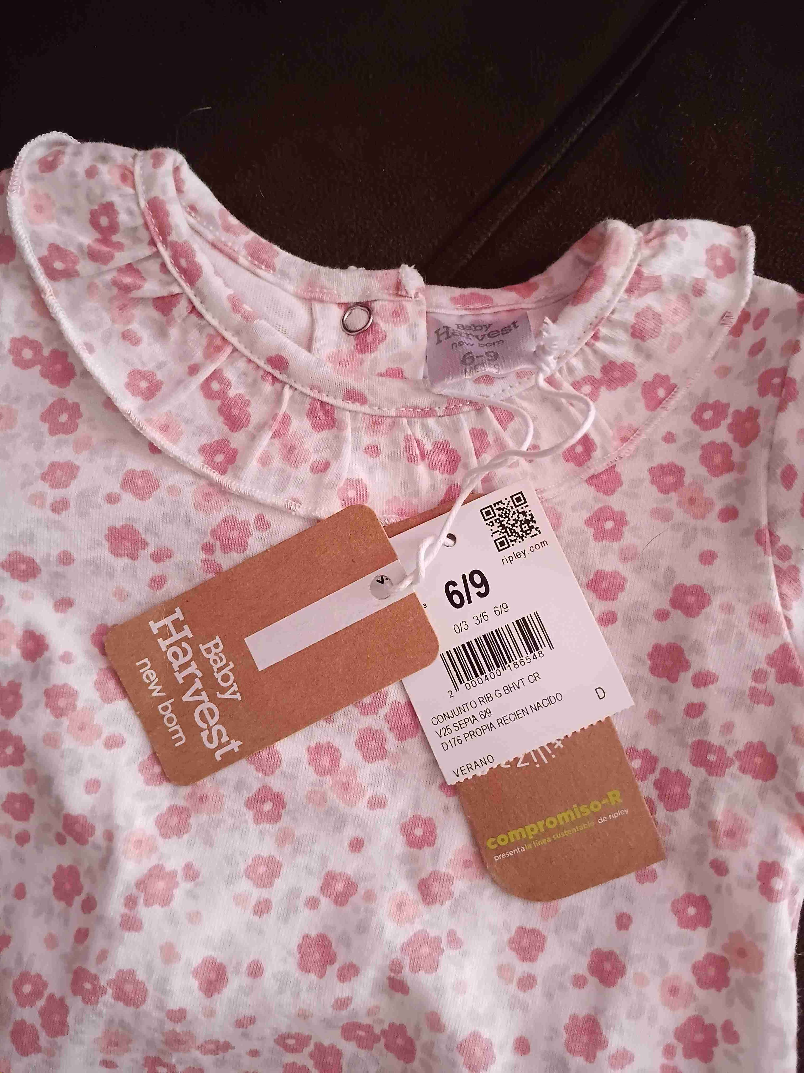 Conjunto bebé dos piezas floral - miniatura 2