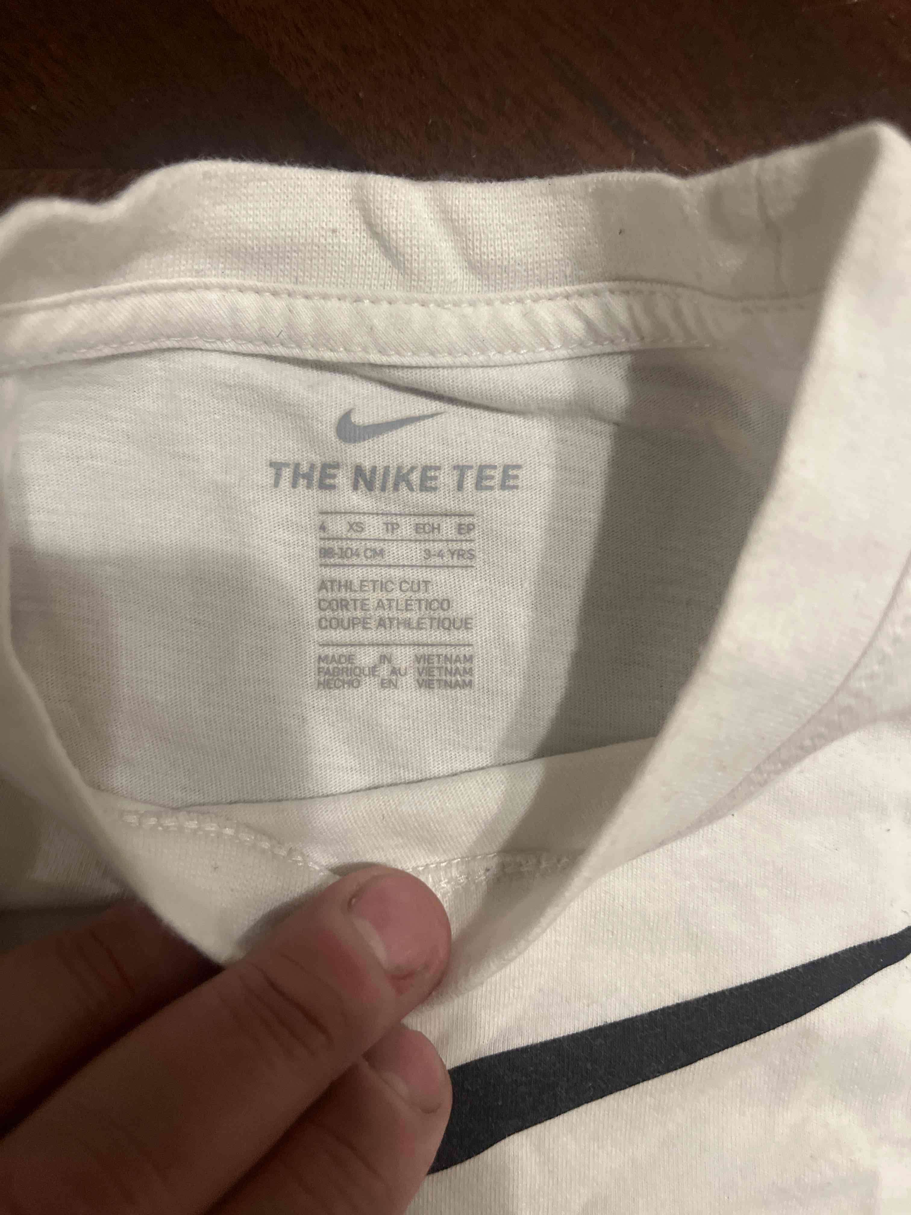 Polera blanca Nike 'Just Do It' infantil - miniatura 2