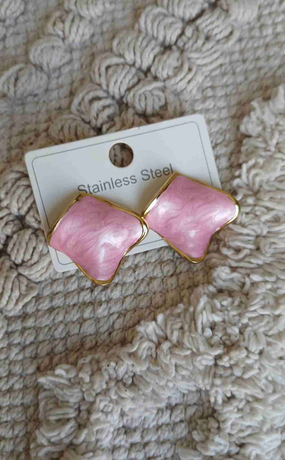 Aros de acero inoxidable rosados - miniatura 3