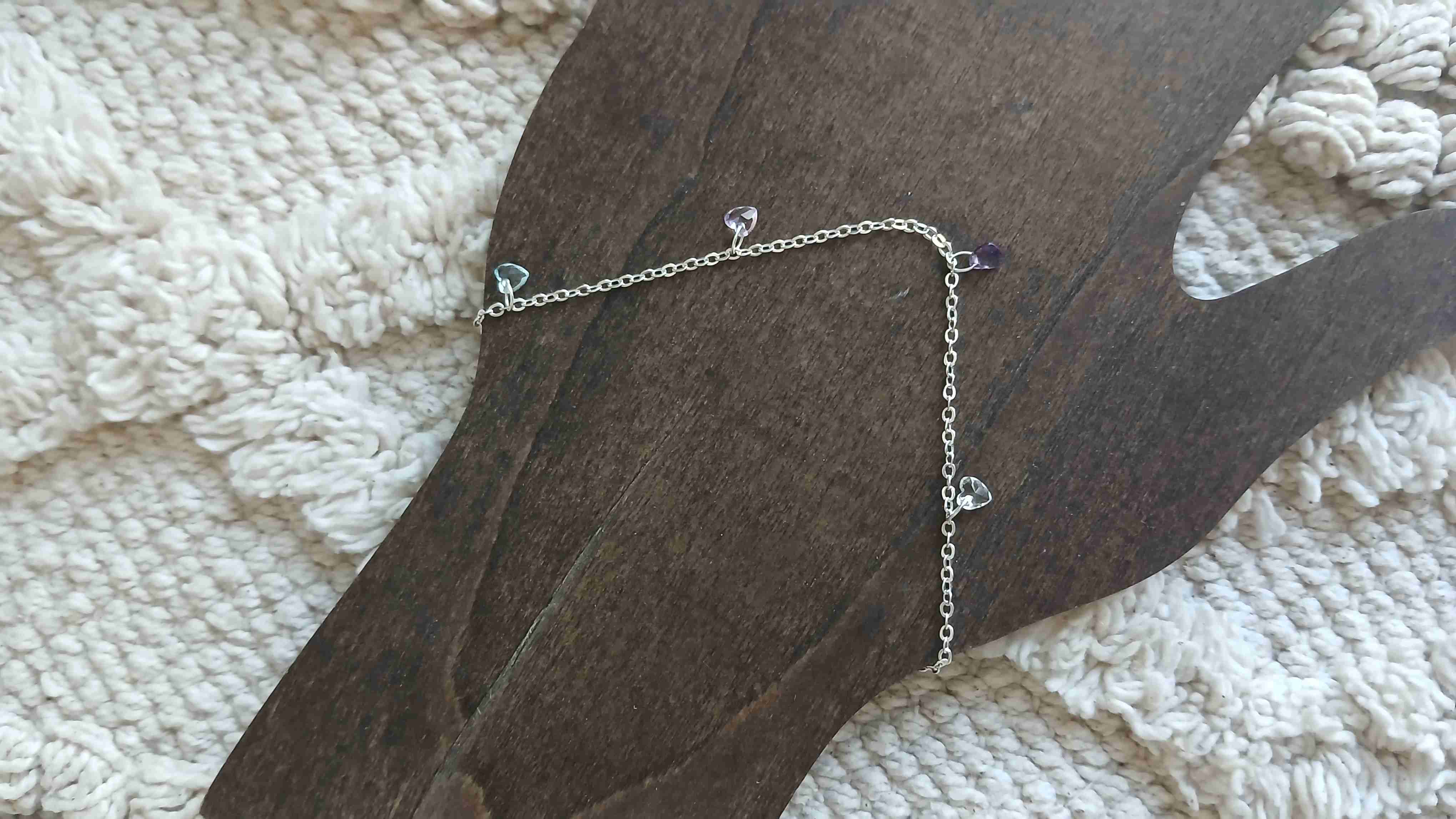 Pulsera de Plata con piedritas - miniatura 4