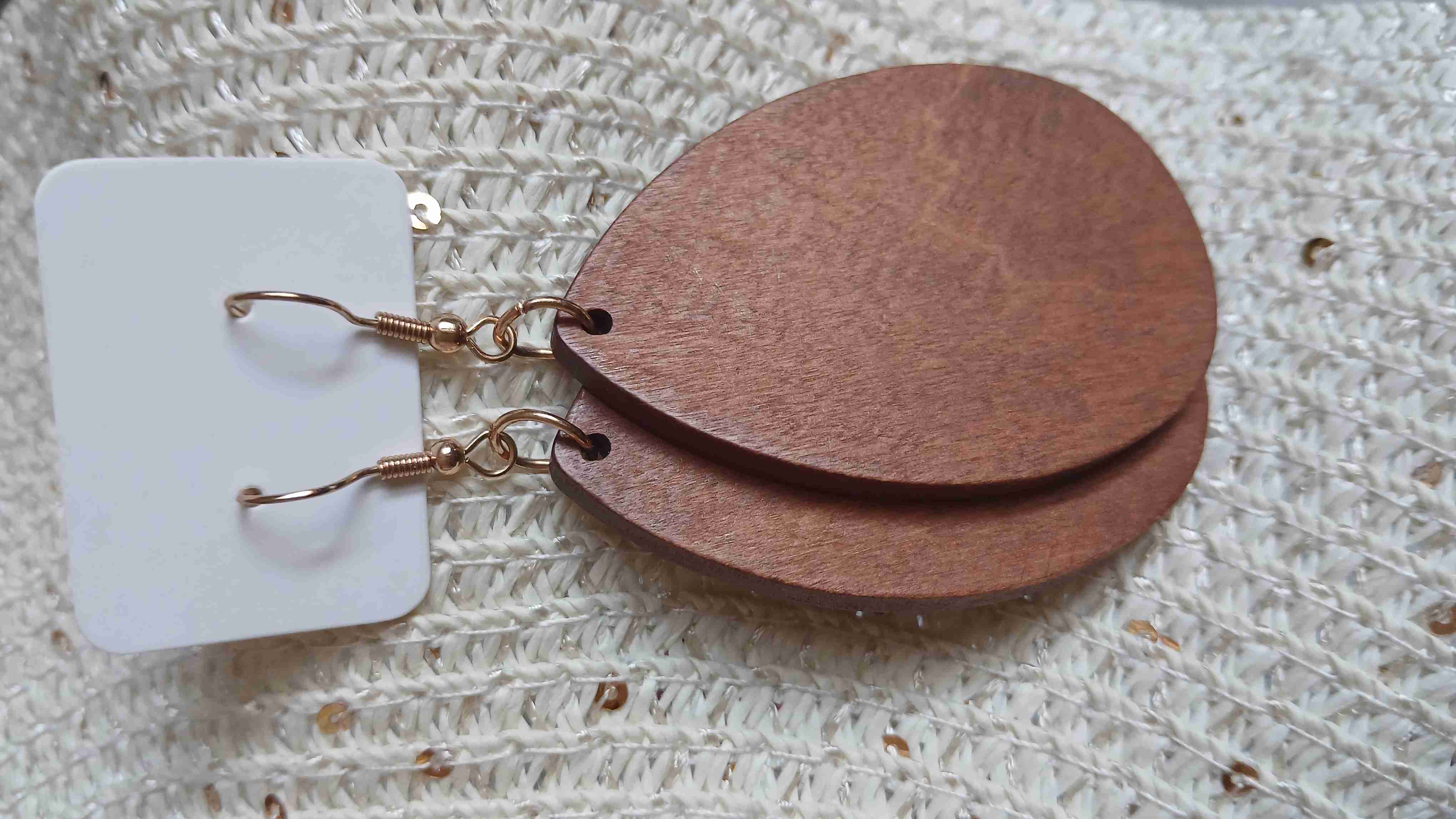 Aros colgantes de madera - miniatura 4