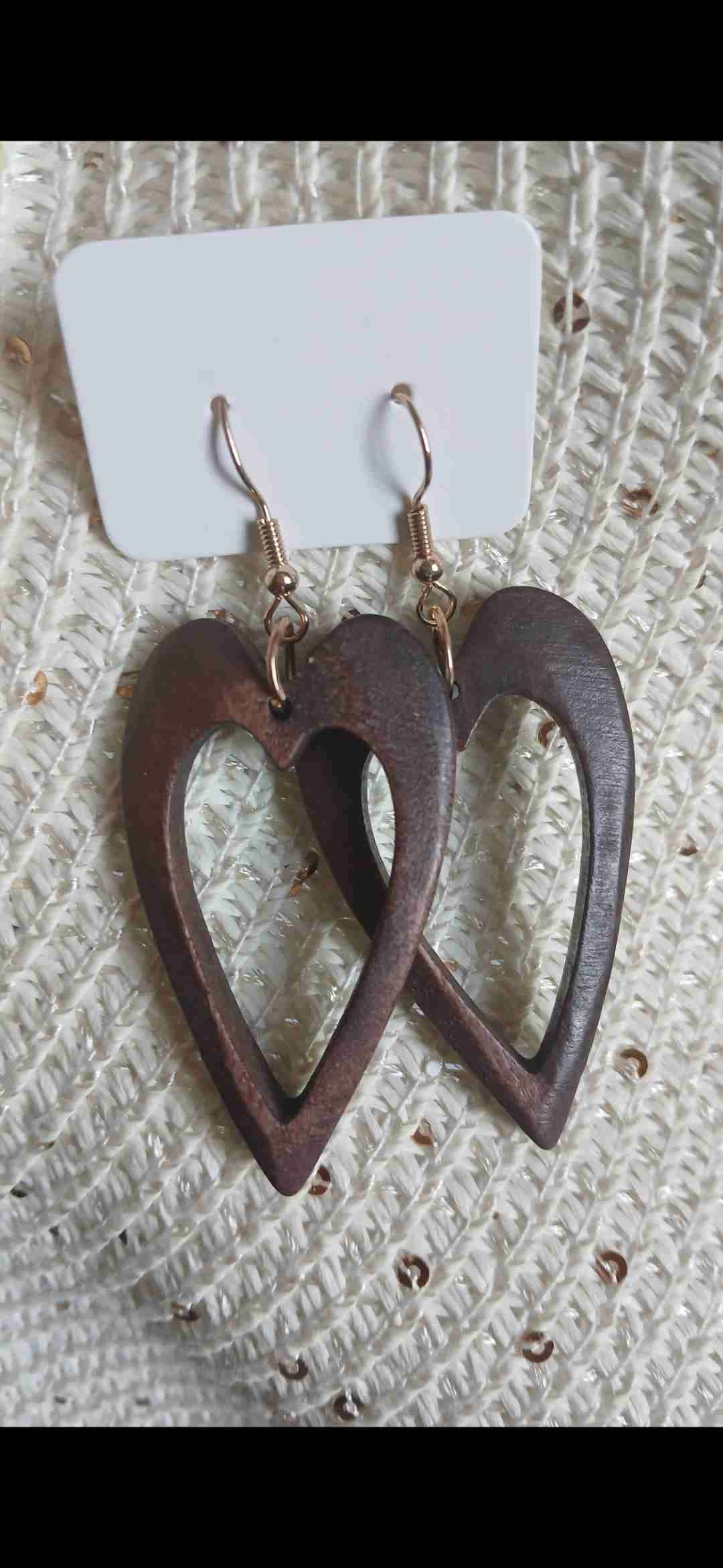 Aros de madera en forma de corazón - miniatura 2