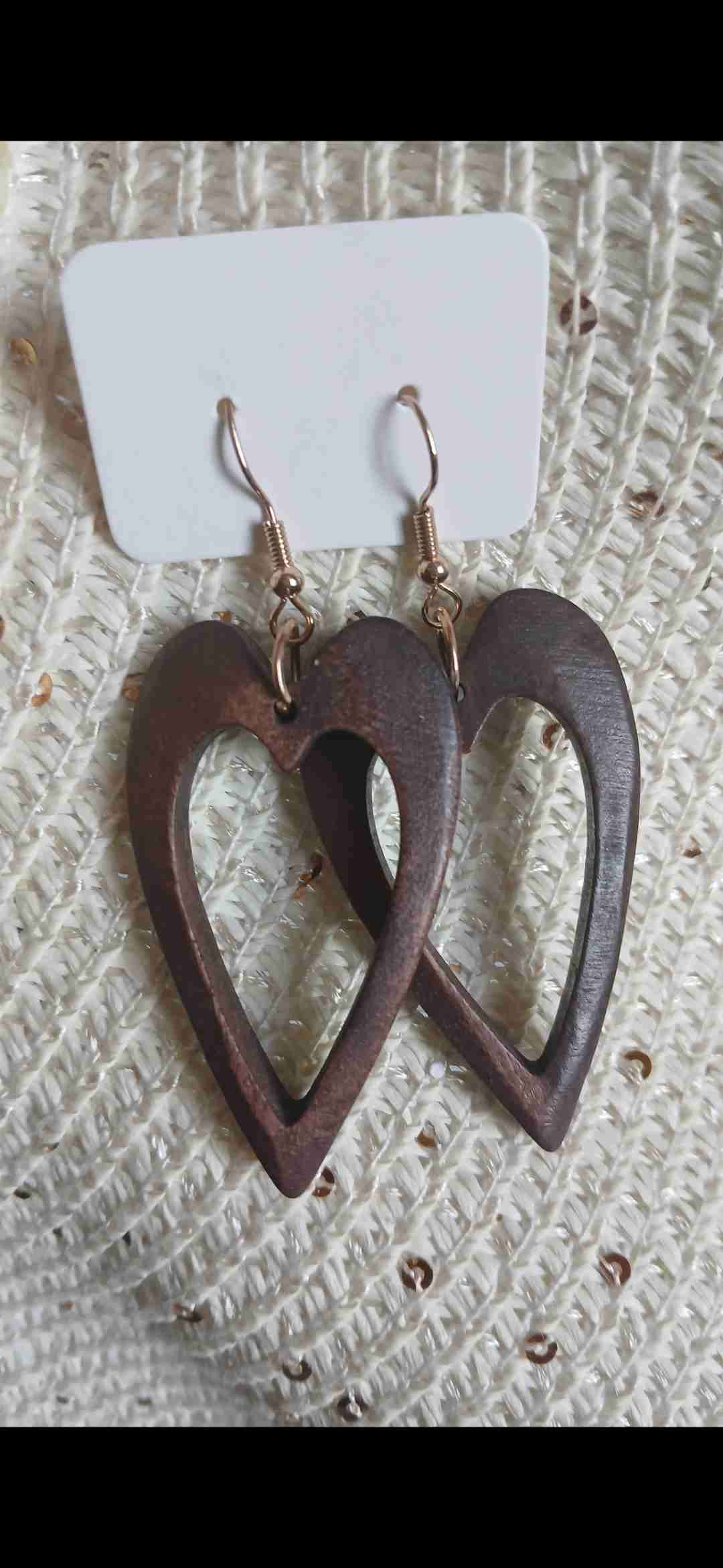 Aros de madera en forma de corazón - miniatura 3