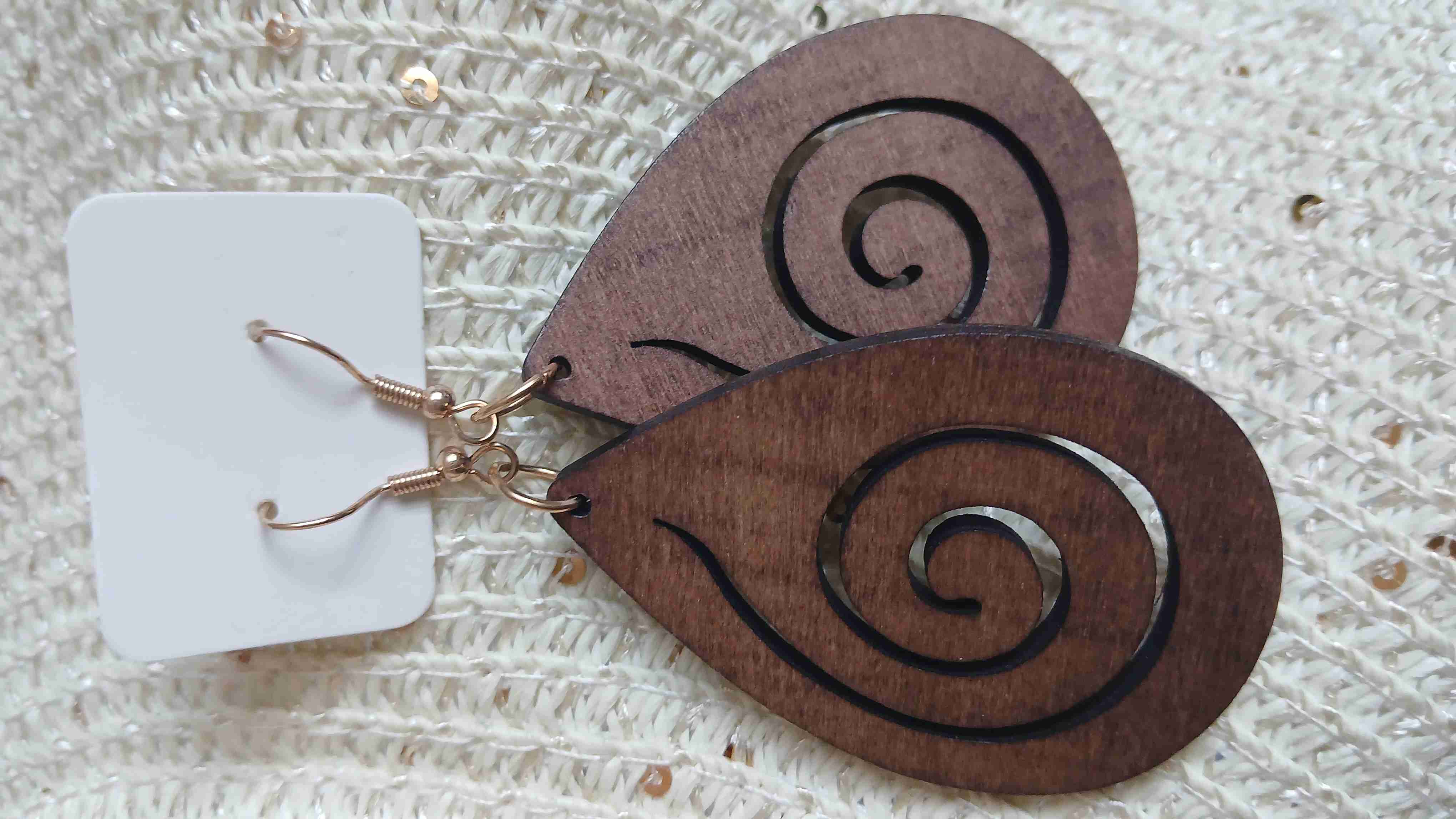 Aros de madera diseño espiral