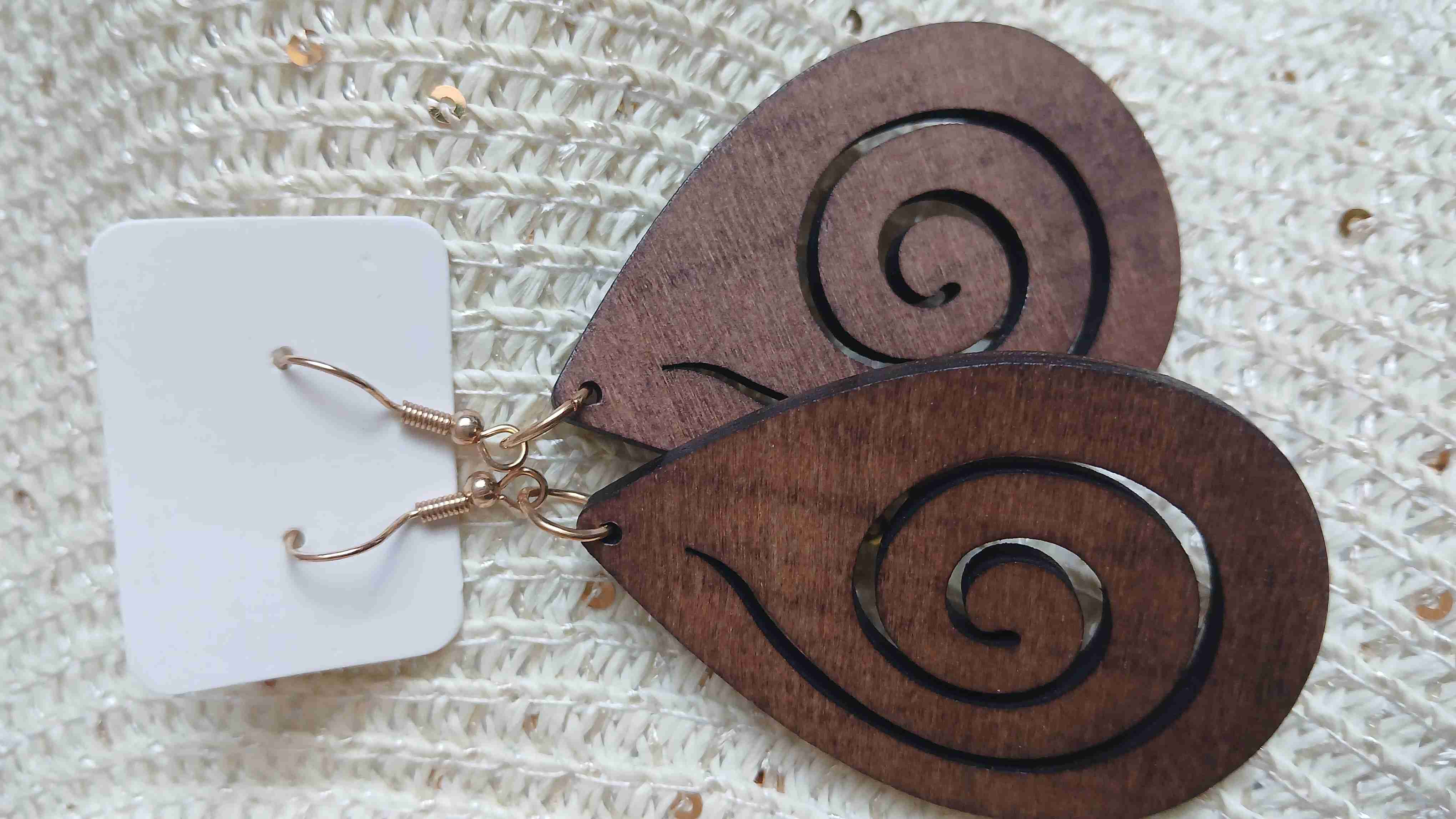 Aros de madera diseño espiral - miniatura 3