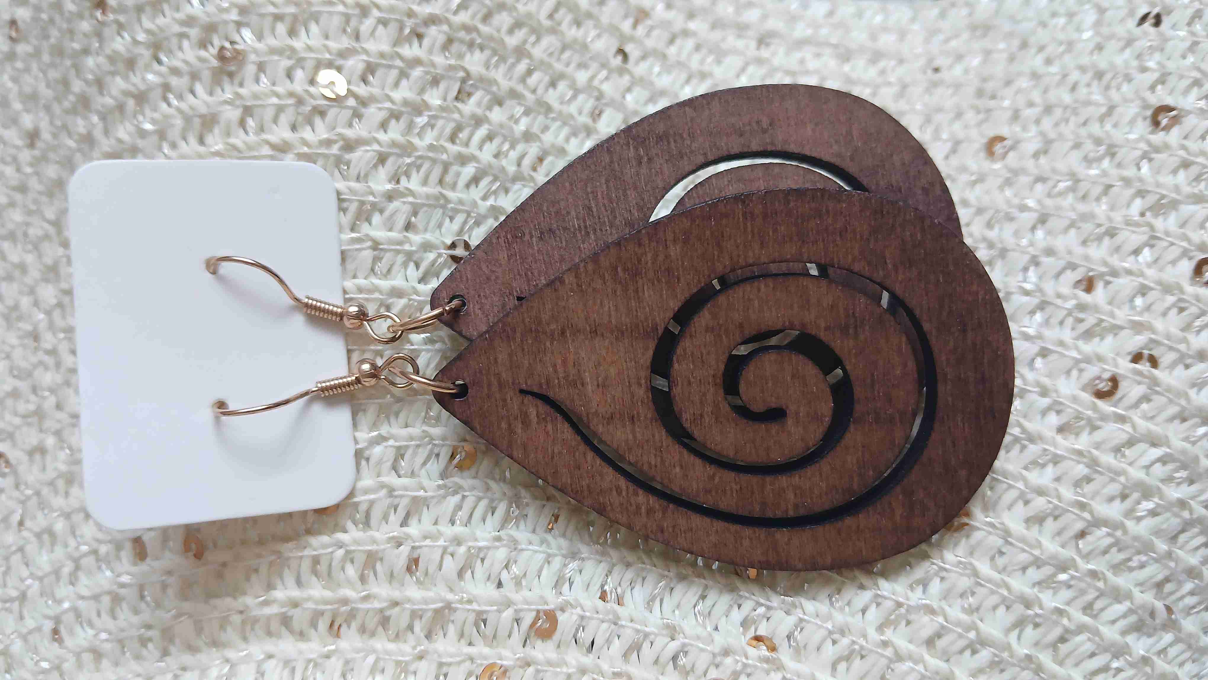 Aros de madera diseño espiral - miniatura 4