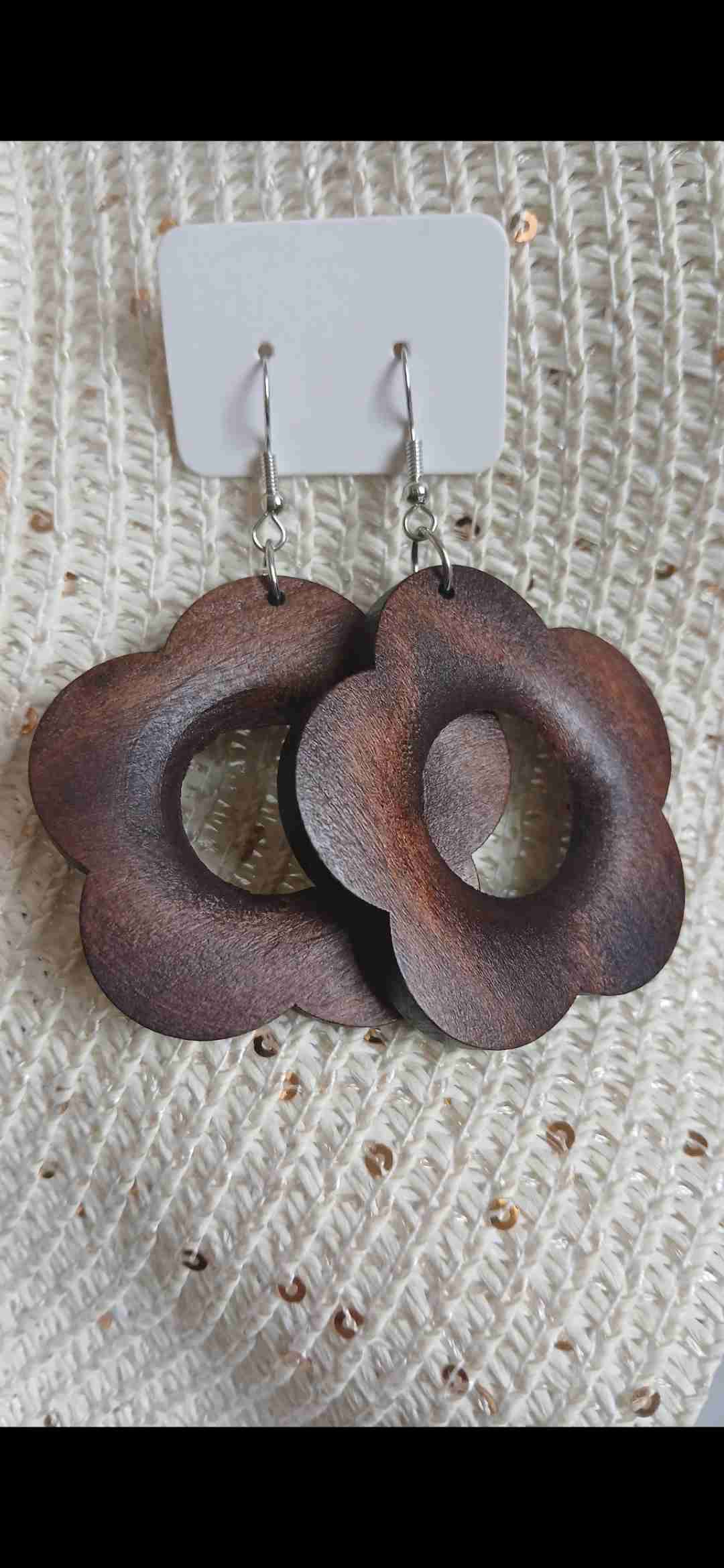 Aros de madera floral - miniatura 2