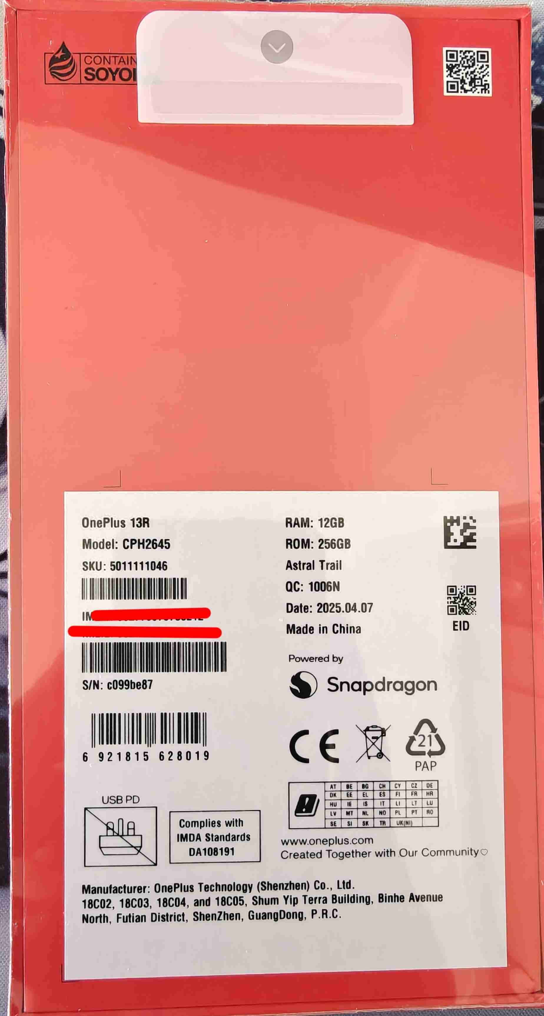 OnePlus 13R nuevo sellado - miniatura 3