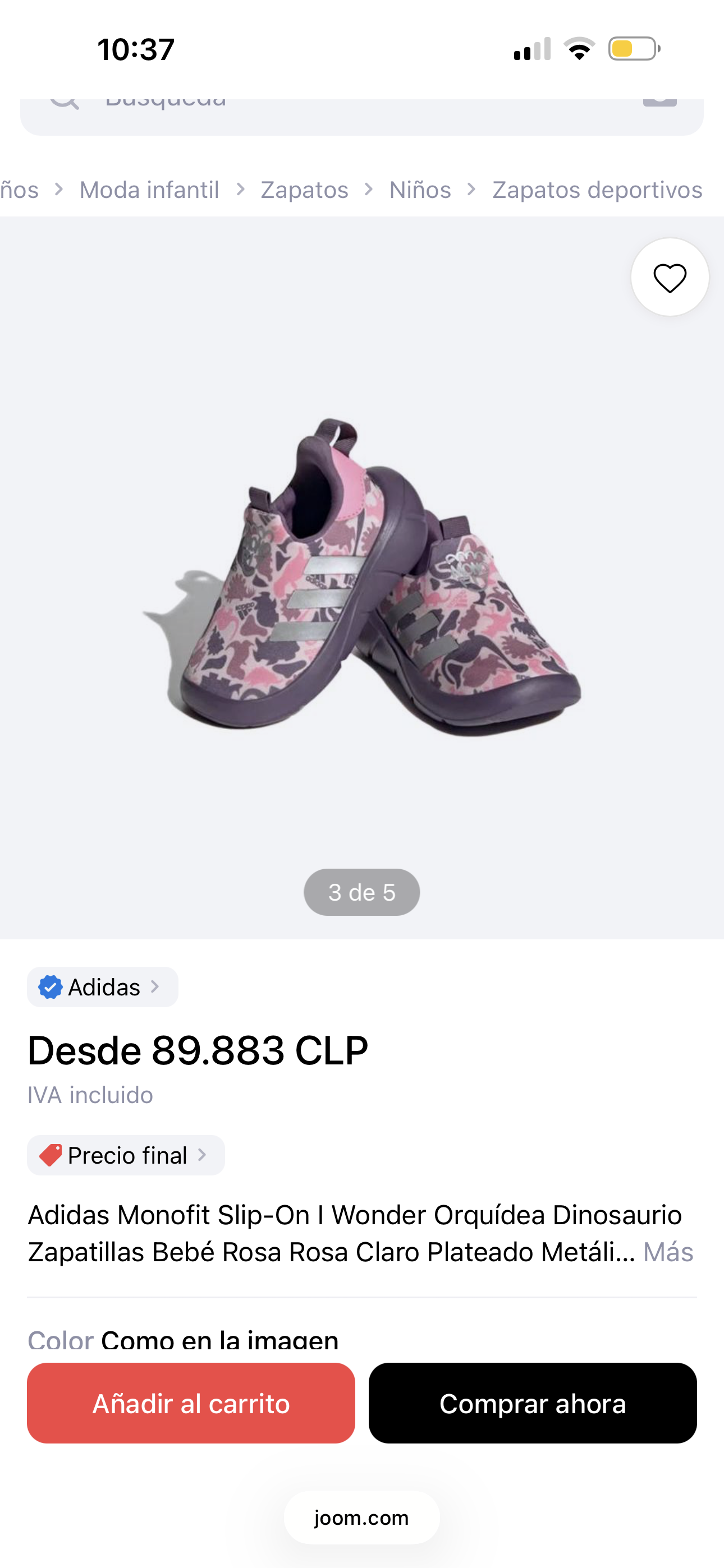 Zapatillas infantiles con diseño de dinosaurios - miniatura 5
