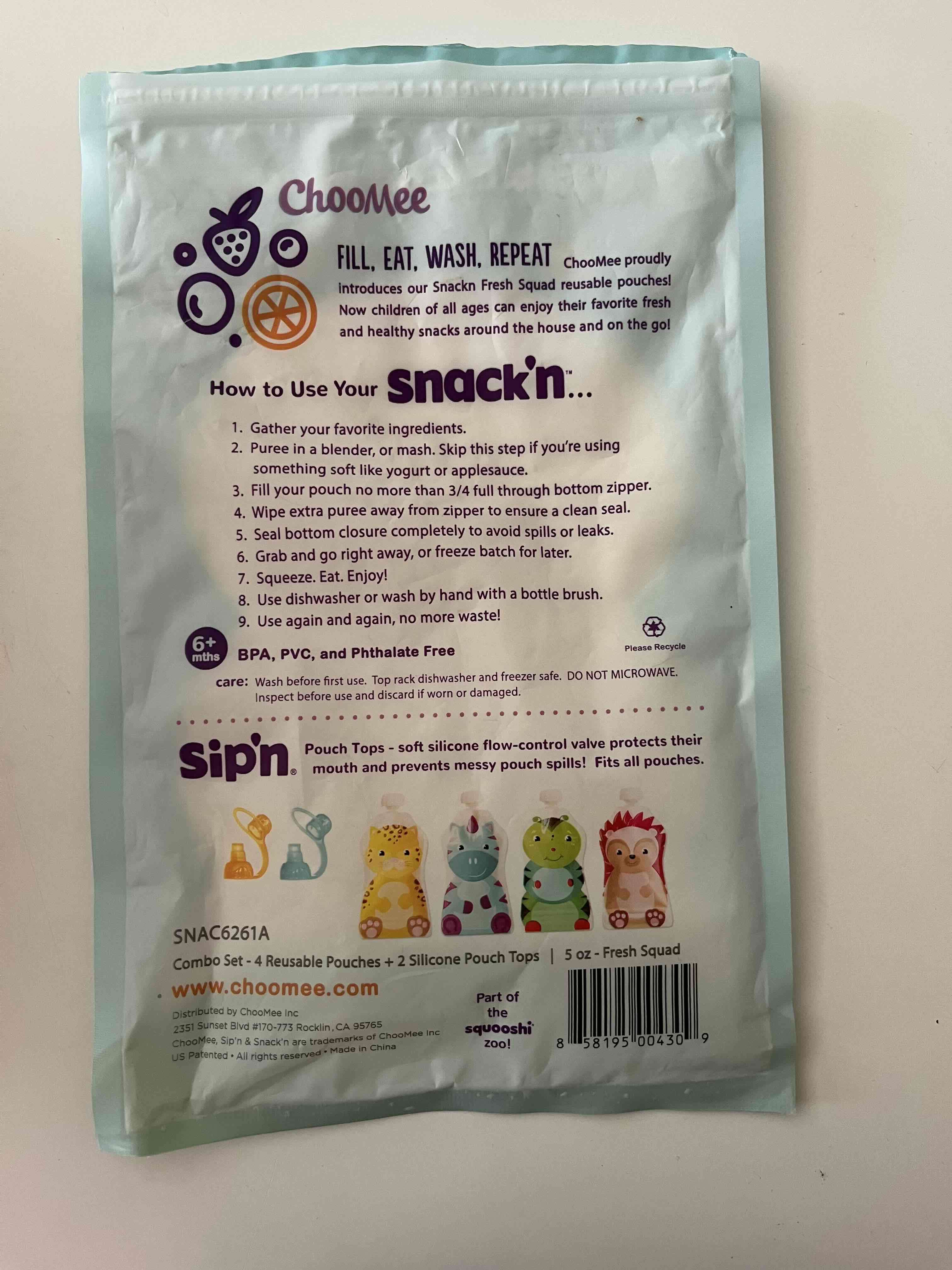 Pouches reutilizables ChooMee