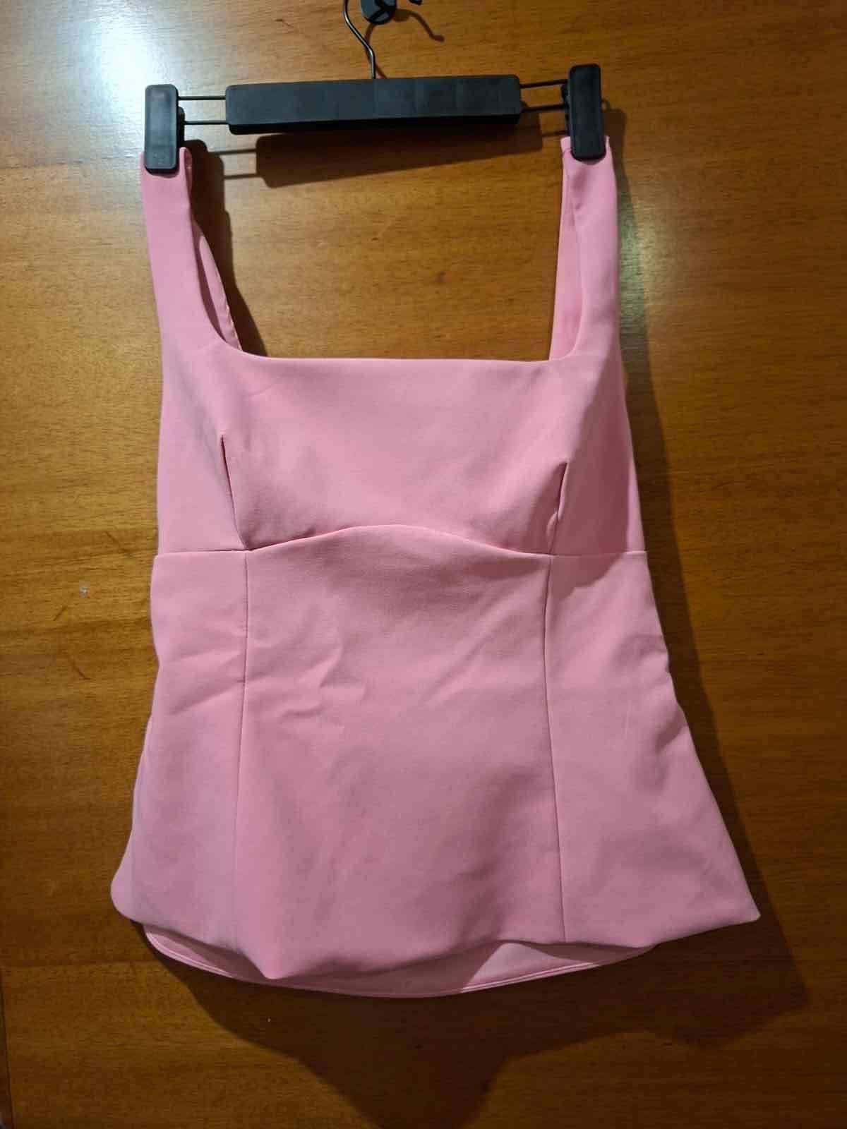 Top sin mangas rosa - miniatura 3