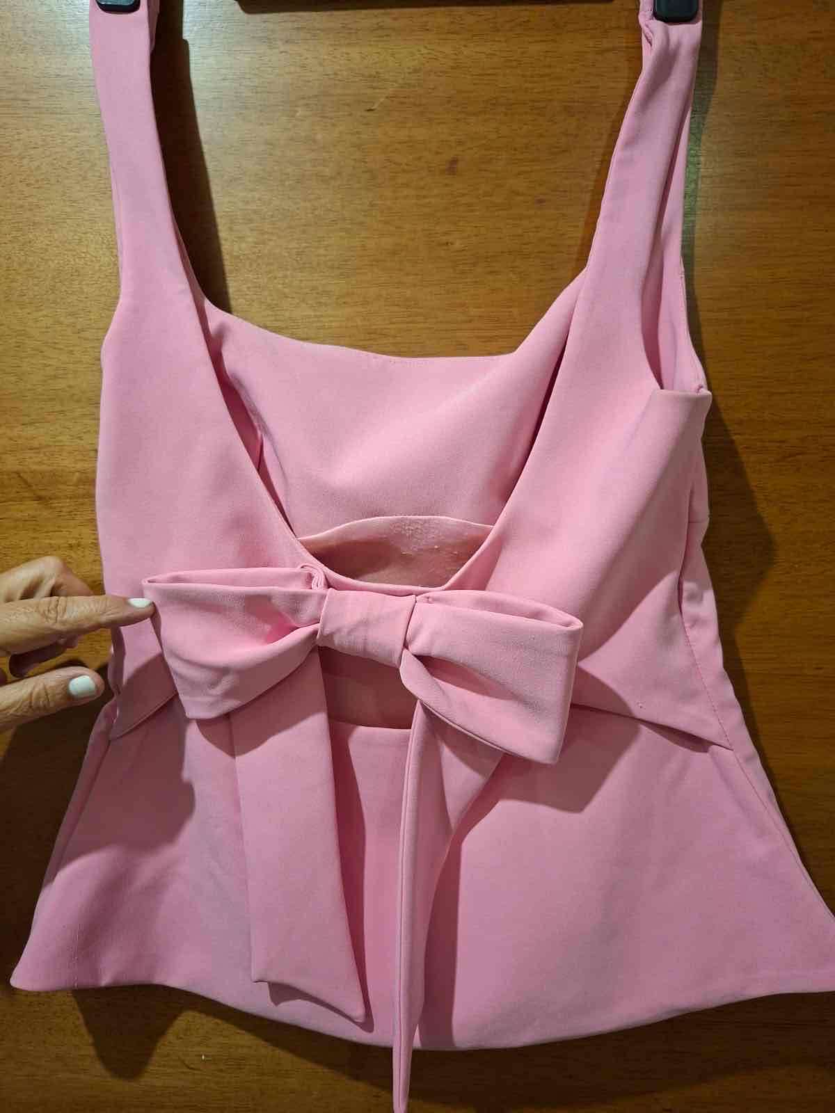 Top sin mangas rosa - miniatura 5