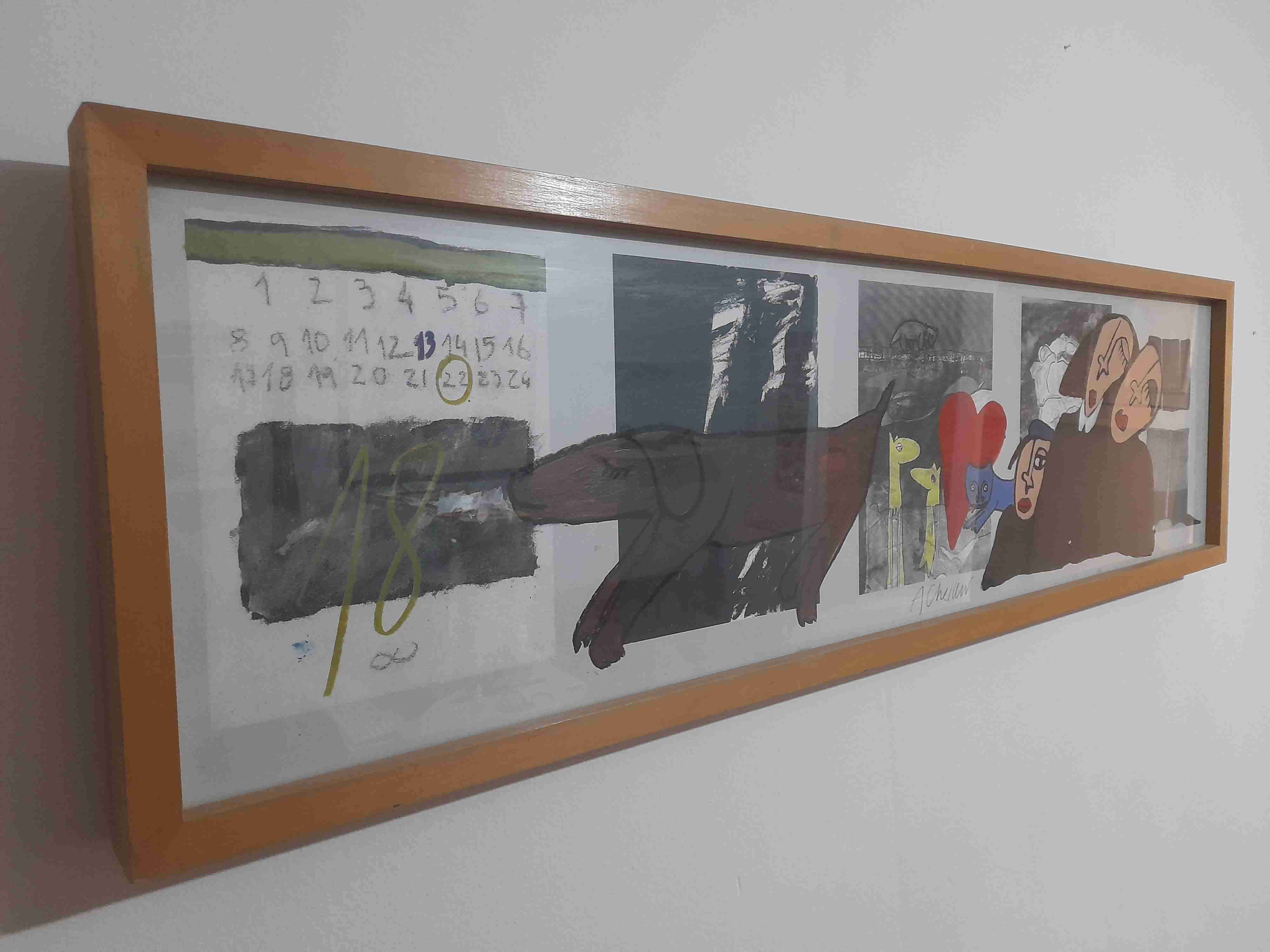 Pintura Alex Chellew. Técnica mixta. S/T. - miniatura 2