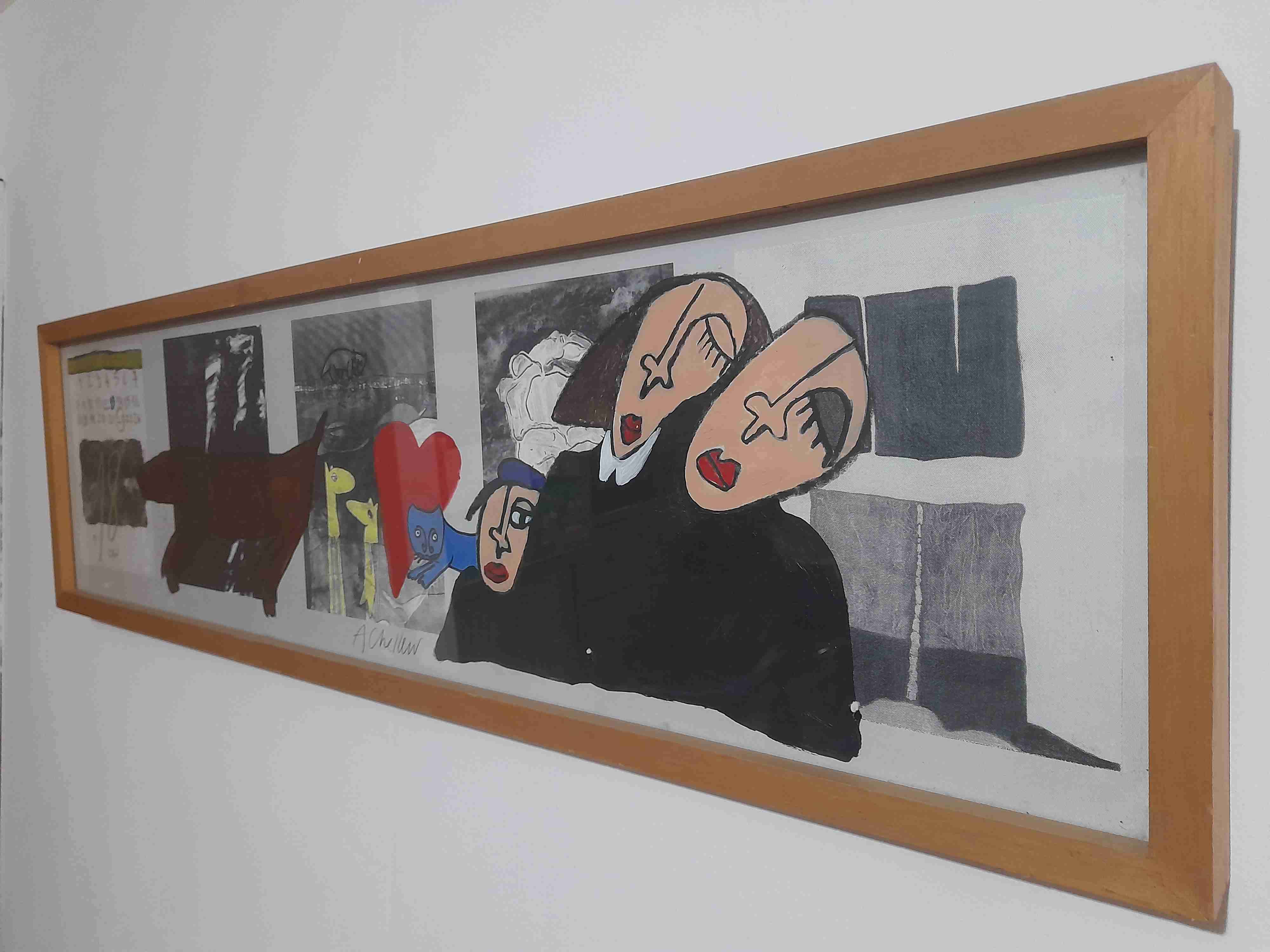 Pintura Alex Chellew. Técnica mixta. S/T. - miniatura 4