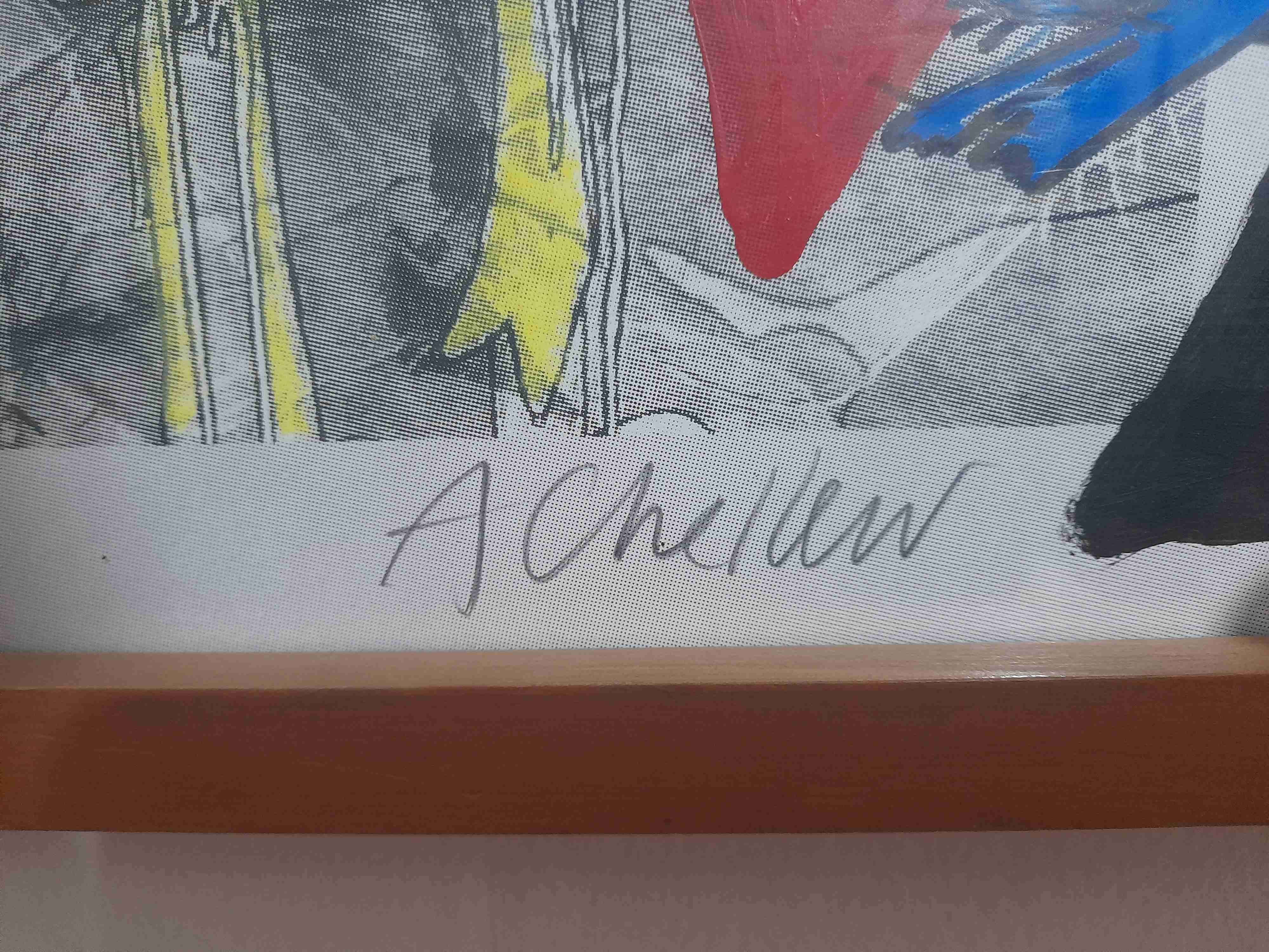 Pintura Alex Chellew. Técnica mixta. S/T. - miniatura 5