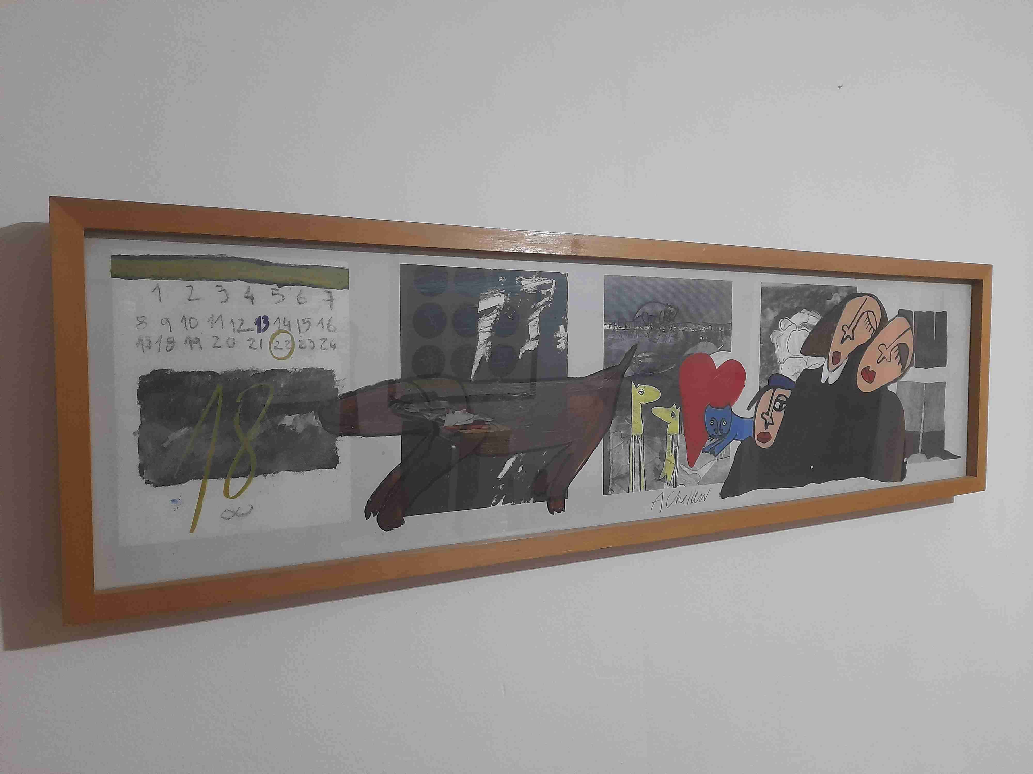 Pintura Alex Chellew. Técnica mixta. S/T. - miniatura 6