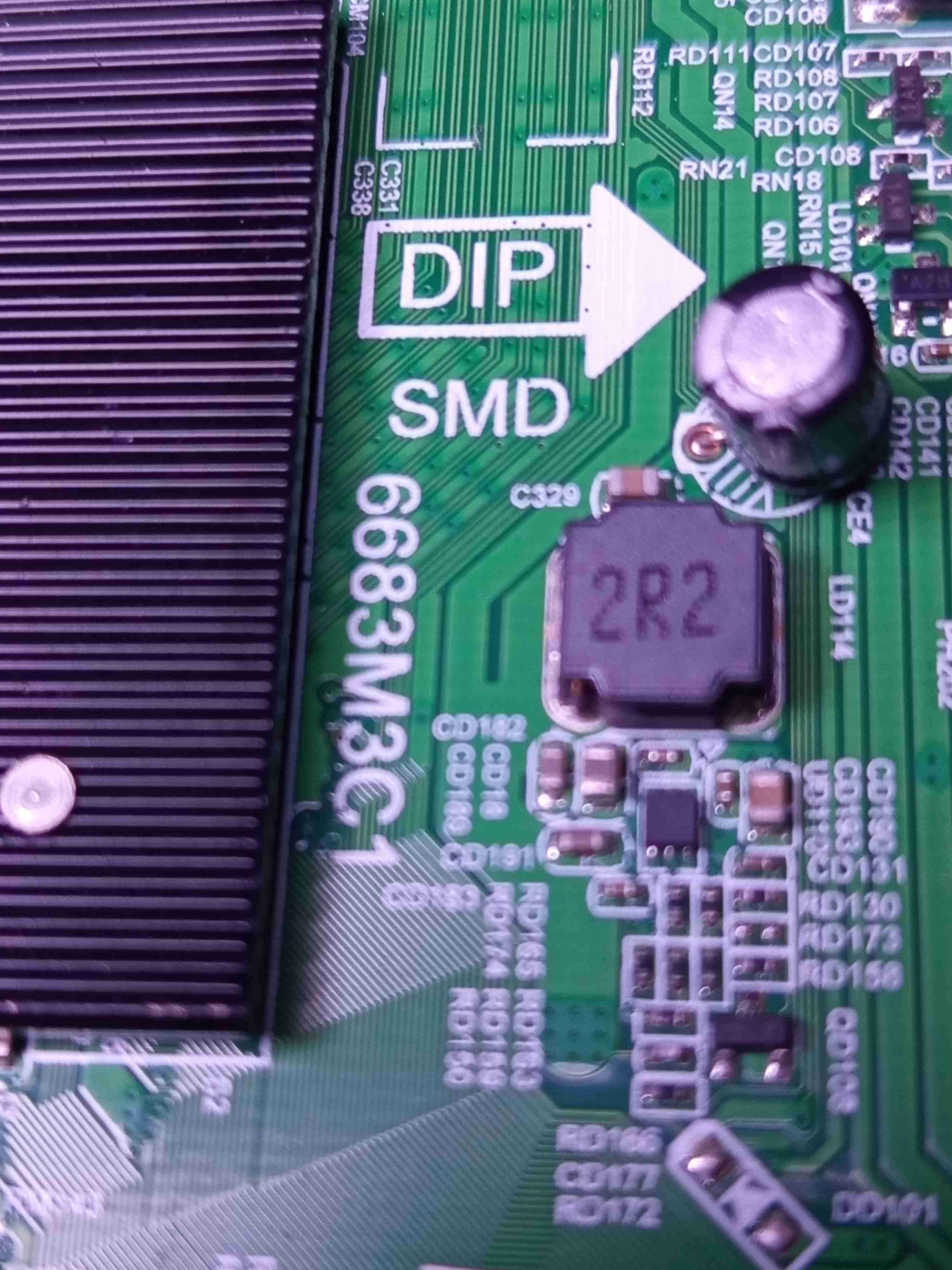 Mainboard televisor 43 pulgadas modelo 6683m3c1 - miniatura 2