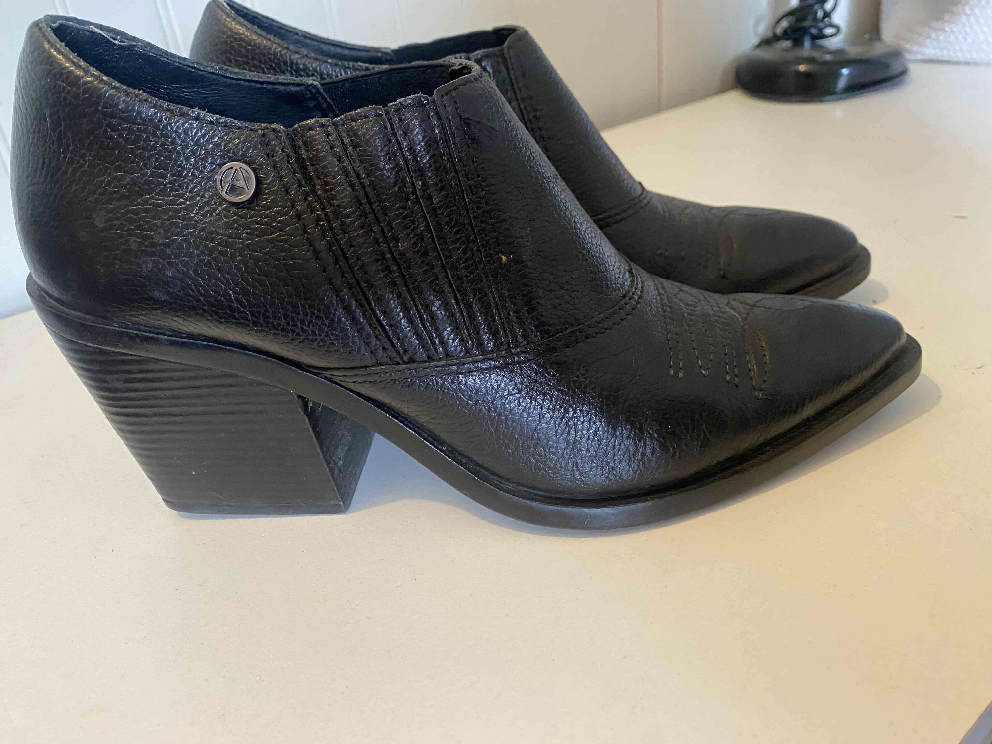 Botines de cuero negro - miniatura 3