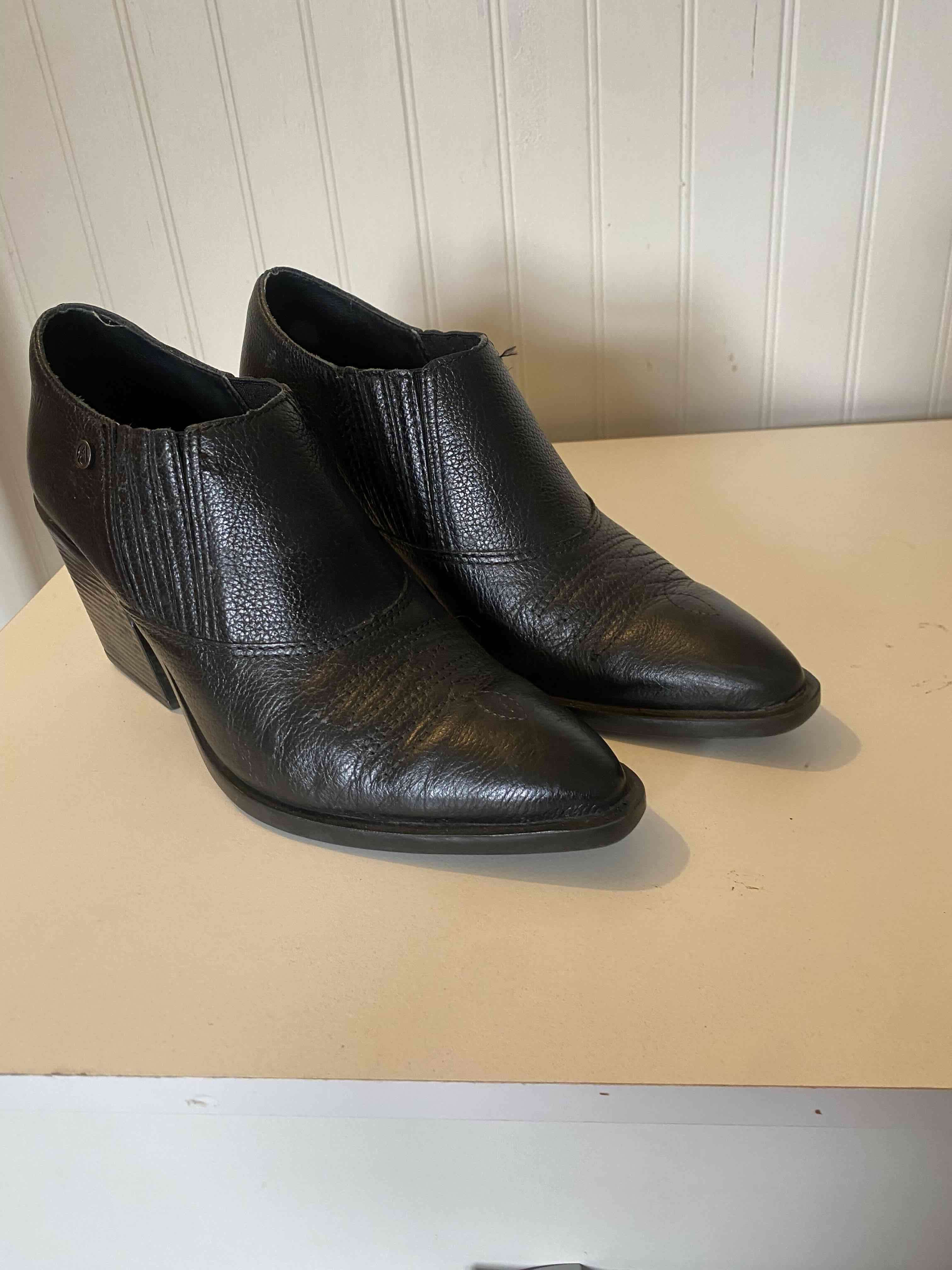 Botines de cuero negro - miniatura 4