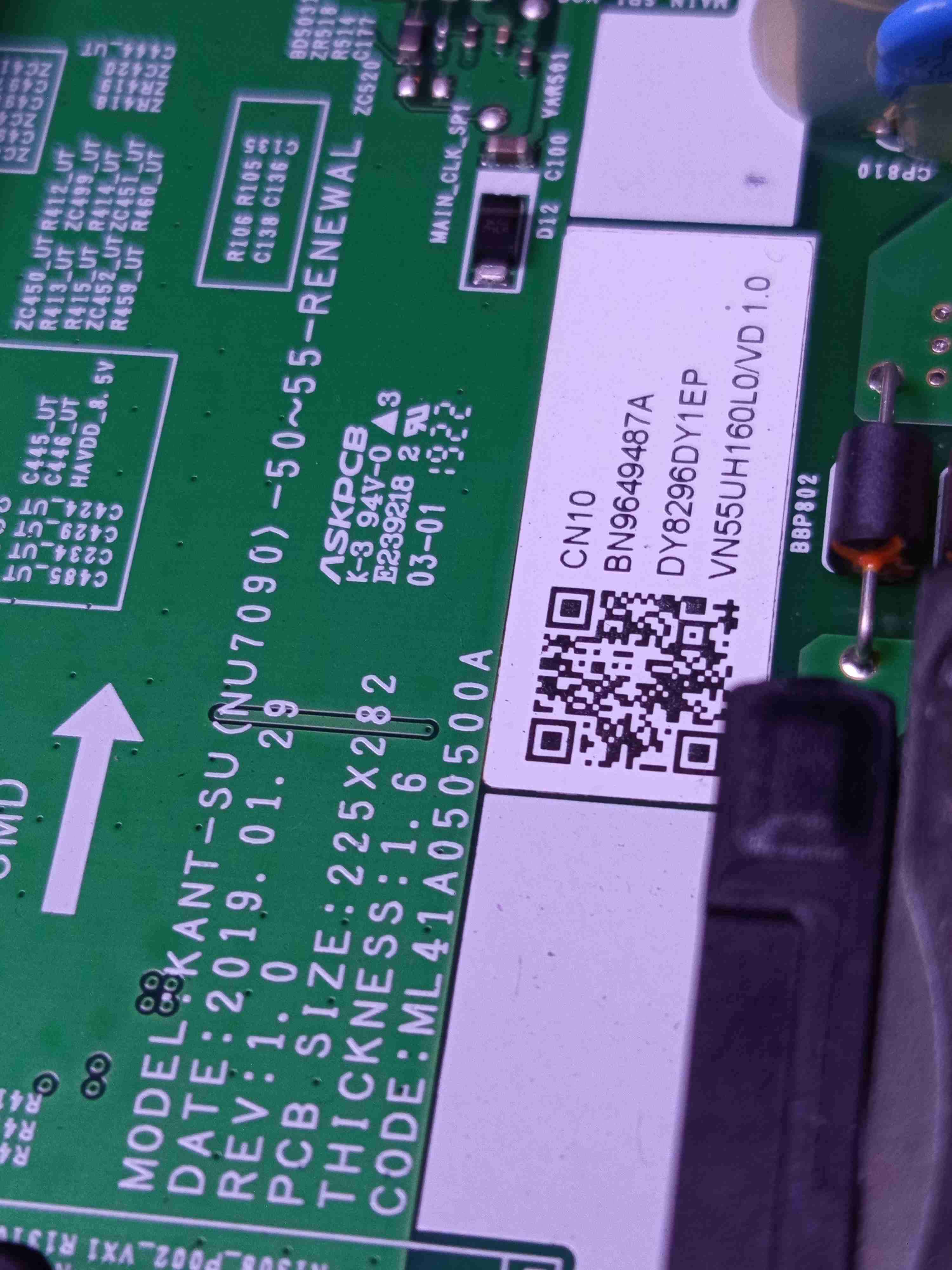 Mainboard televisor Samsung un55nu7090 - miniatura 3