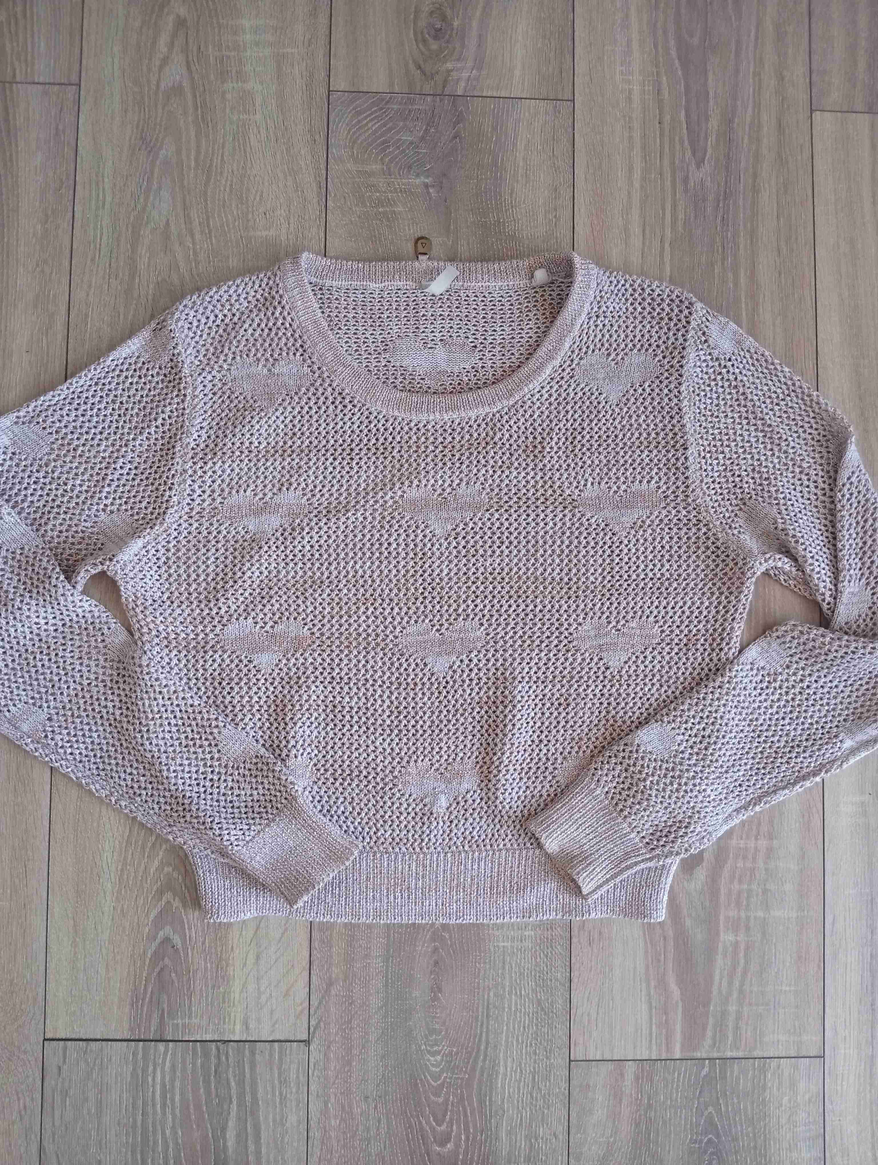 Suéter tejido beige